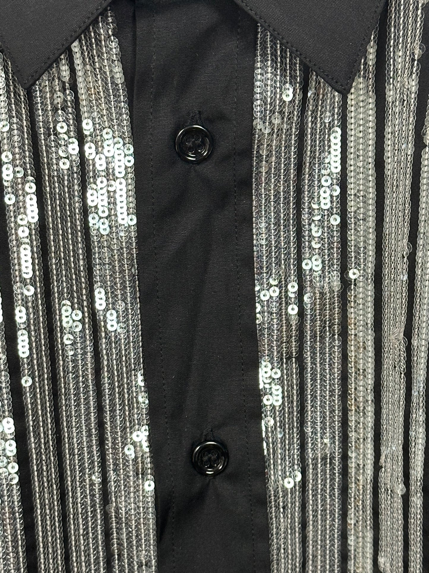 Dior black sequin shirt – 2000s