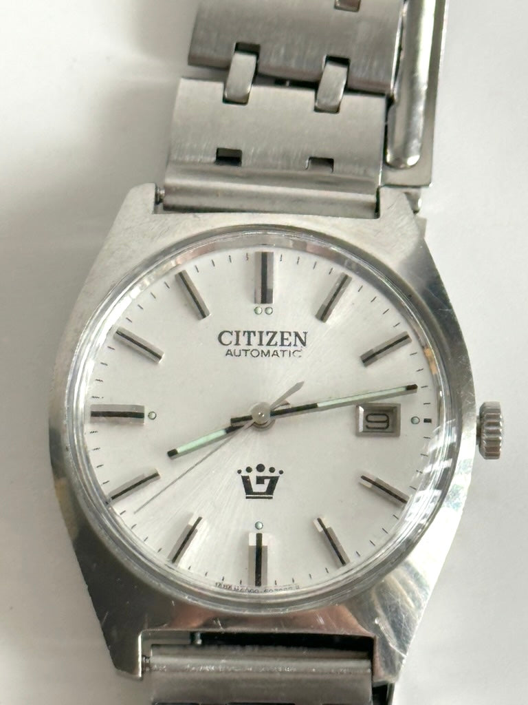 Citizen automatic watch 62-8816, Japan 1970s – black dial, serviced, new acrylic crystal