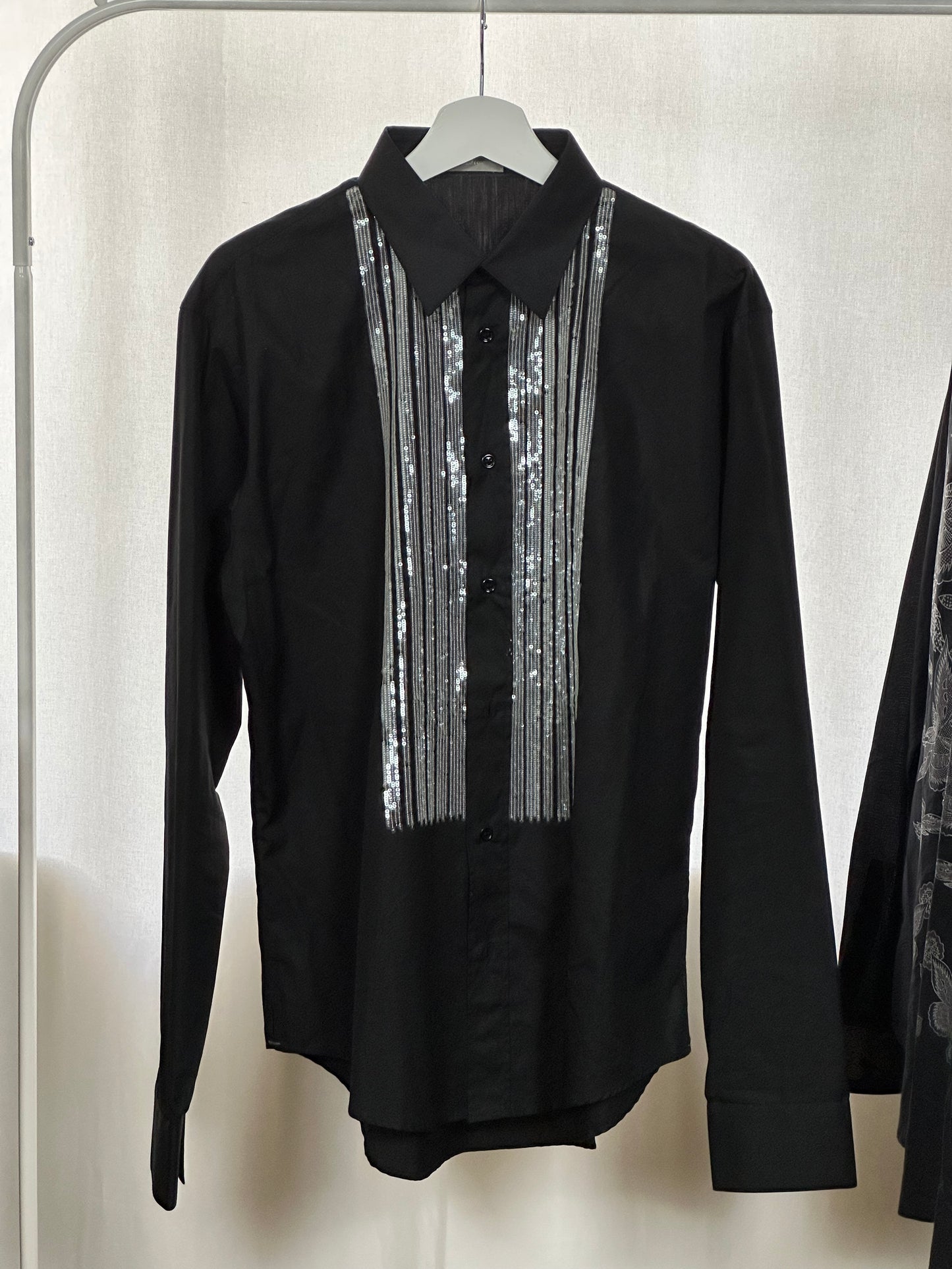 Dior black sequin shirt – 2000s