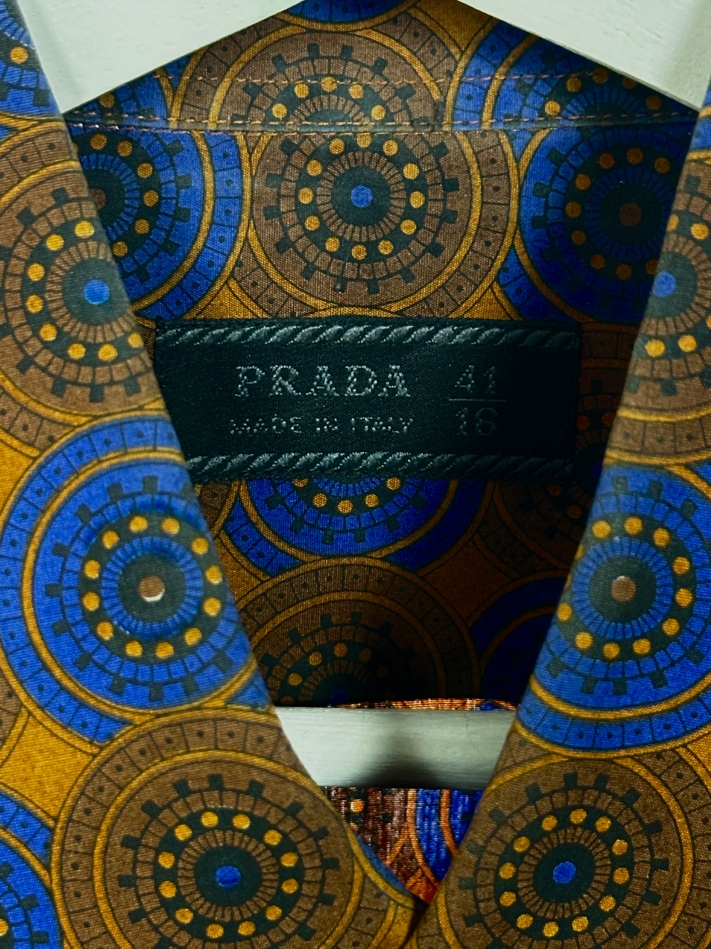 Prada geometric cotton shirt – 2000s