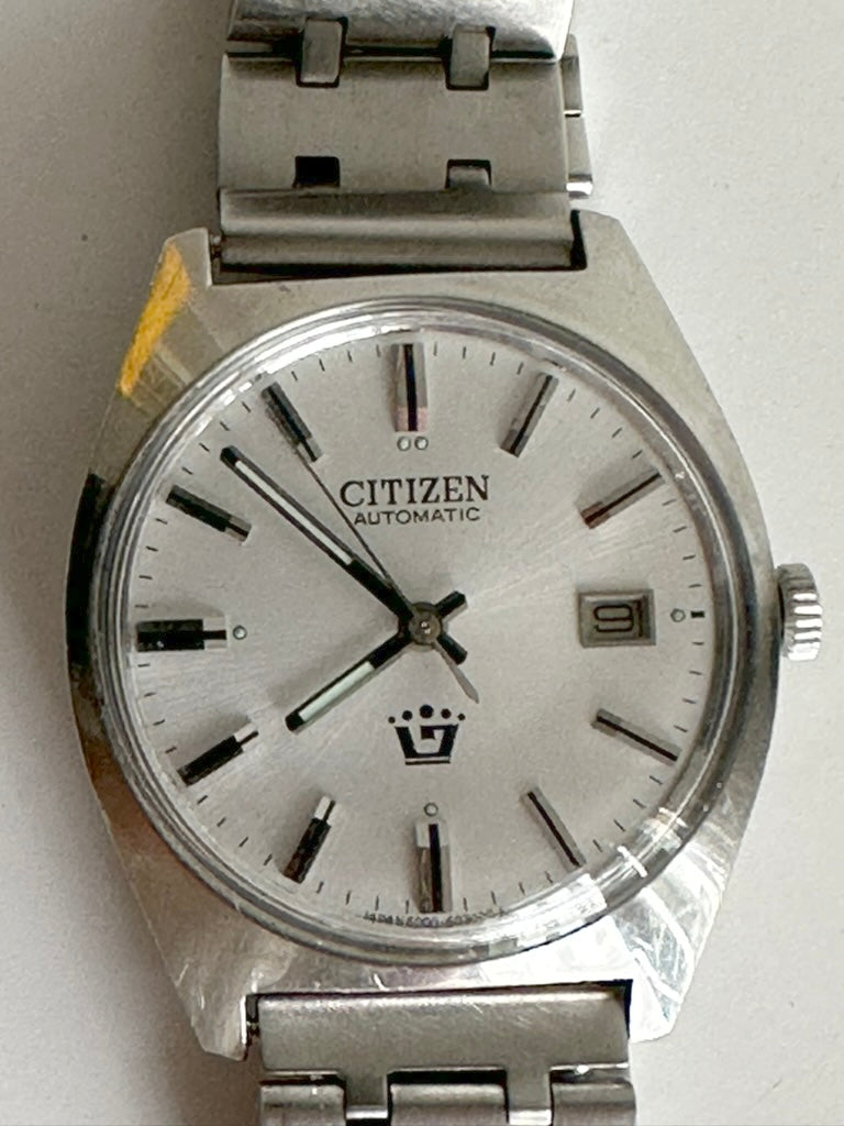 Citizen automatic watch 62-8816, Japan 1970s – black dial, serviced, new acrylic crystal