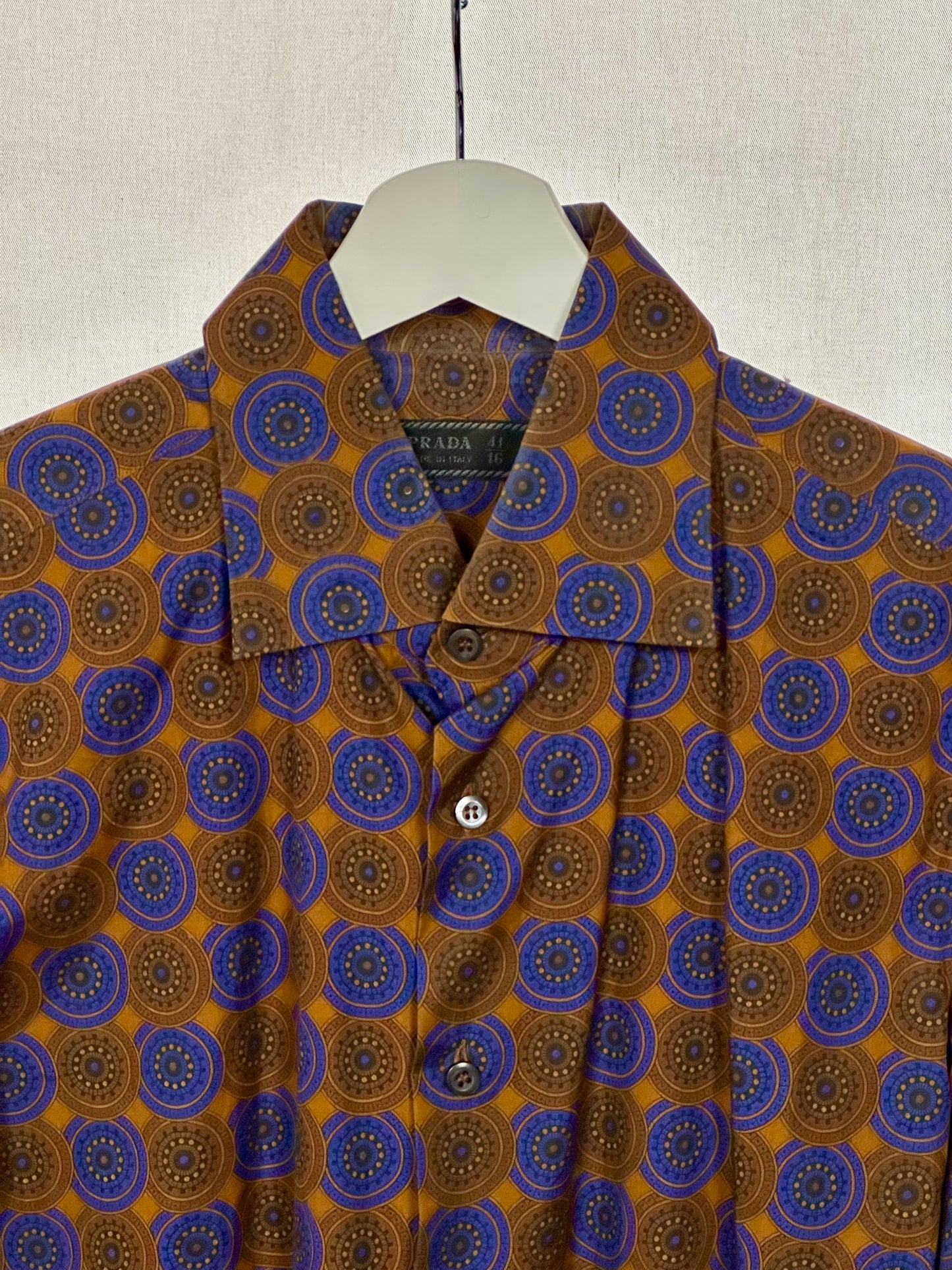 Prada geometric cotton shirt – 2000s