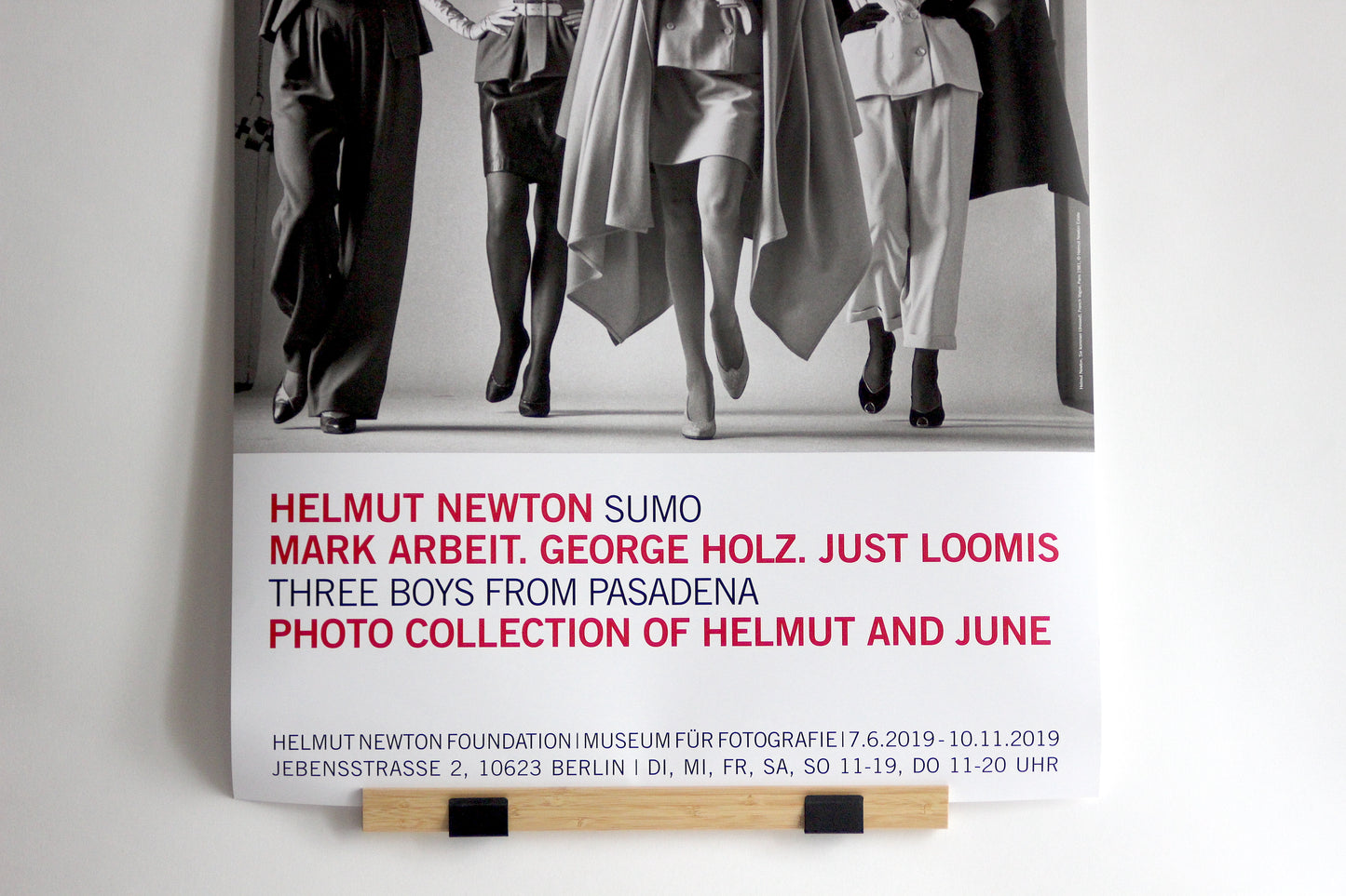 Helmut Newton SUMO Original Exhibition Poster. Sie kommen (dressed), French Vogue, 1981