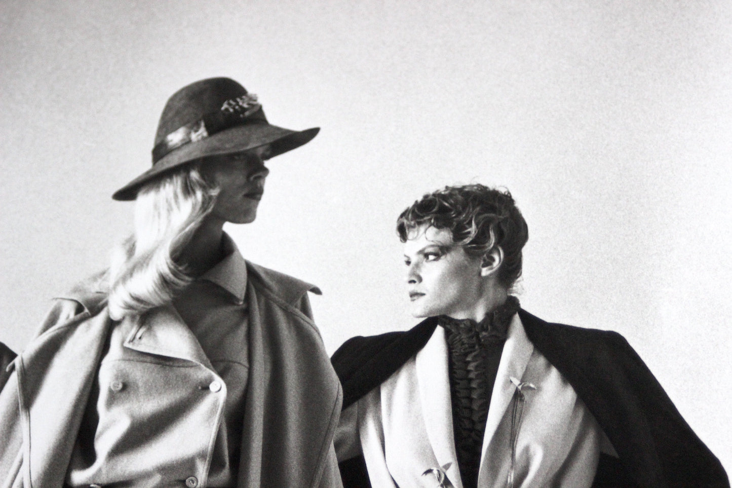 Helmut Newton SUMO Original Exhibition Poster. Sie kommen (dressed), French Vogue, 1981