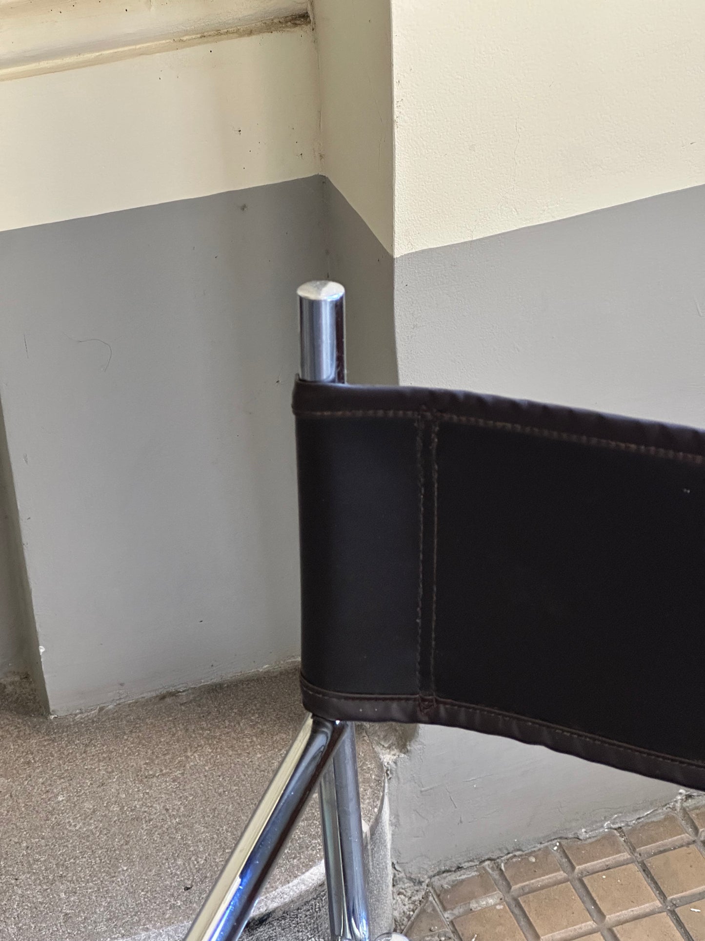 Vintage IKEA “Figaro” folding chair – 1970s Swedish icon in chrome and faux leather