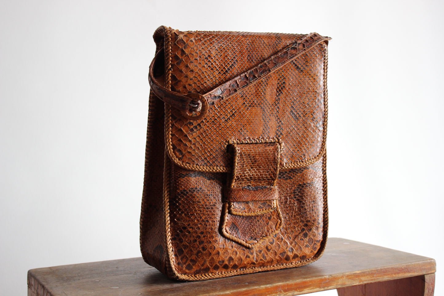 Carmen, 1970s genuine snakeskin bag