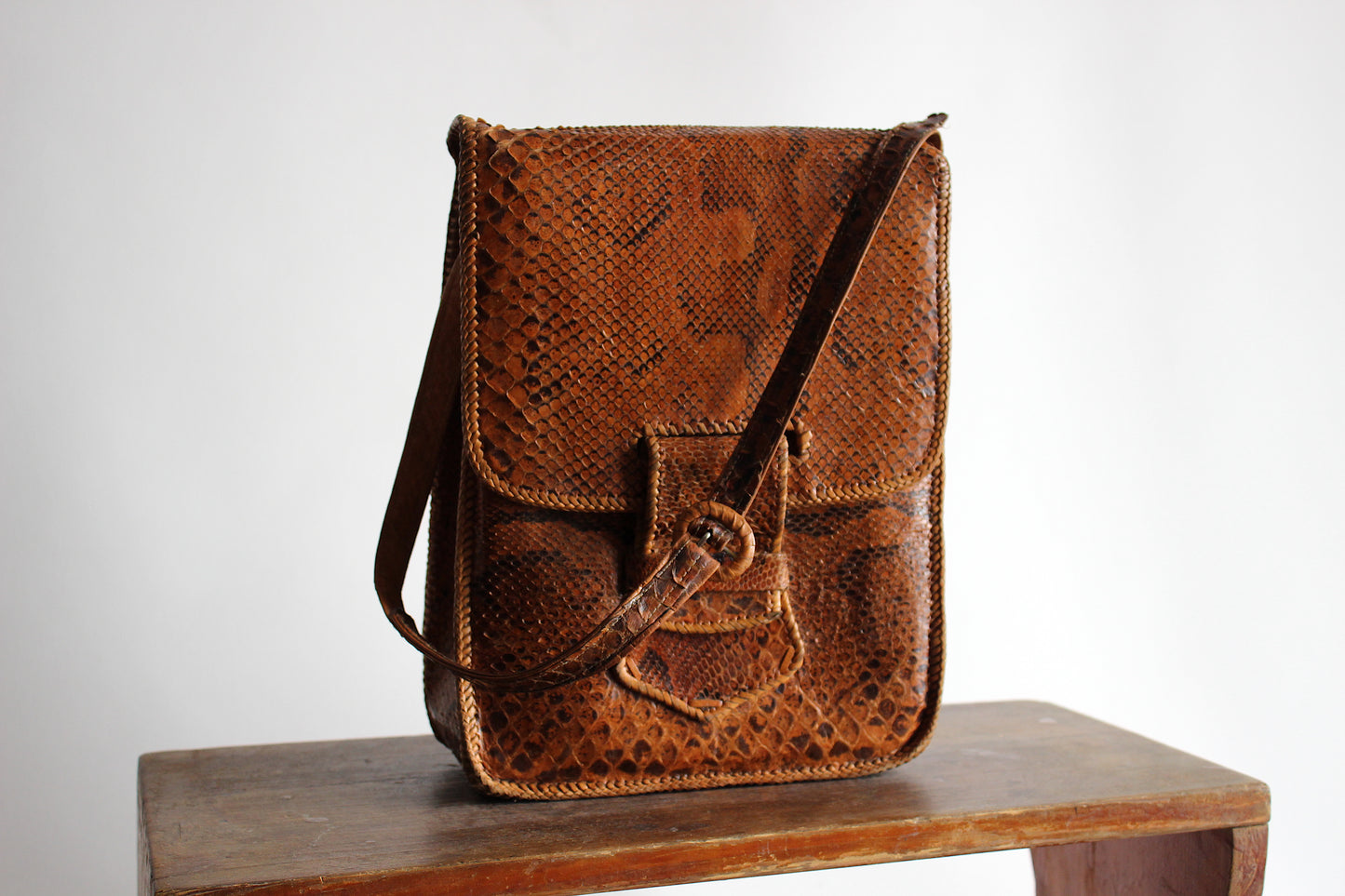 Carmen, 1970s genuine snakeskin bag
