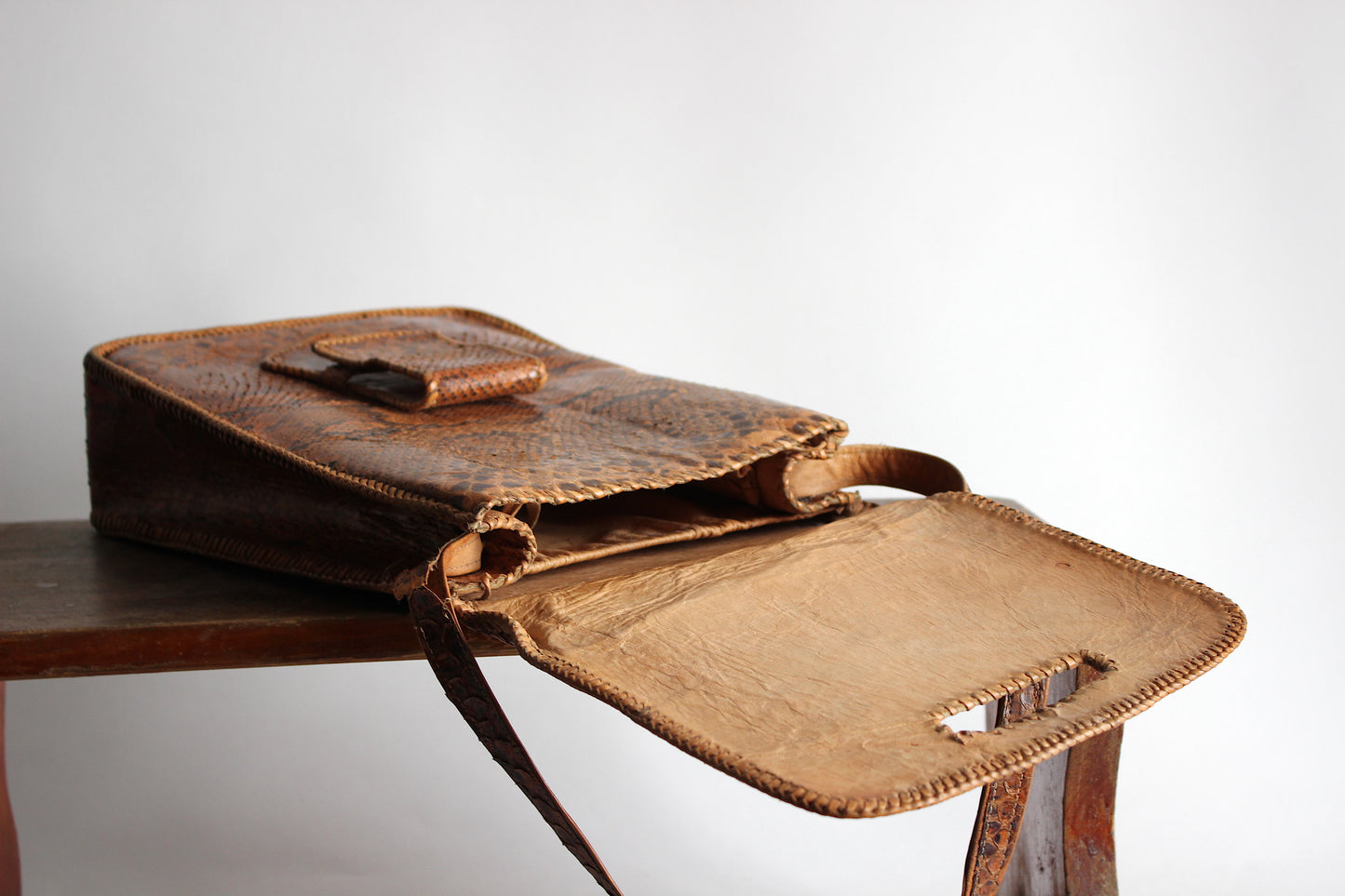 Carmen, 1970s genuine snakeskin bag