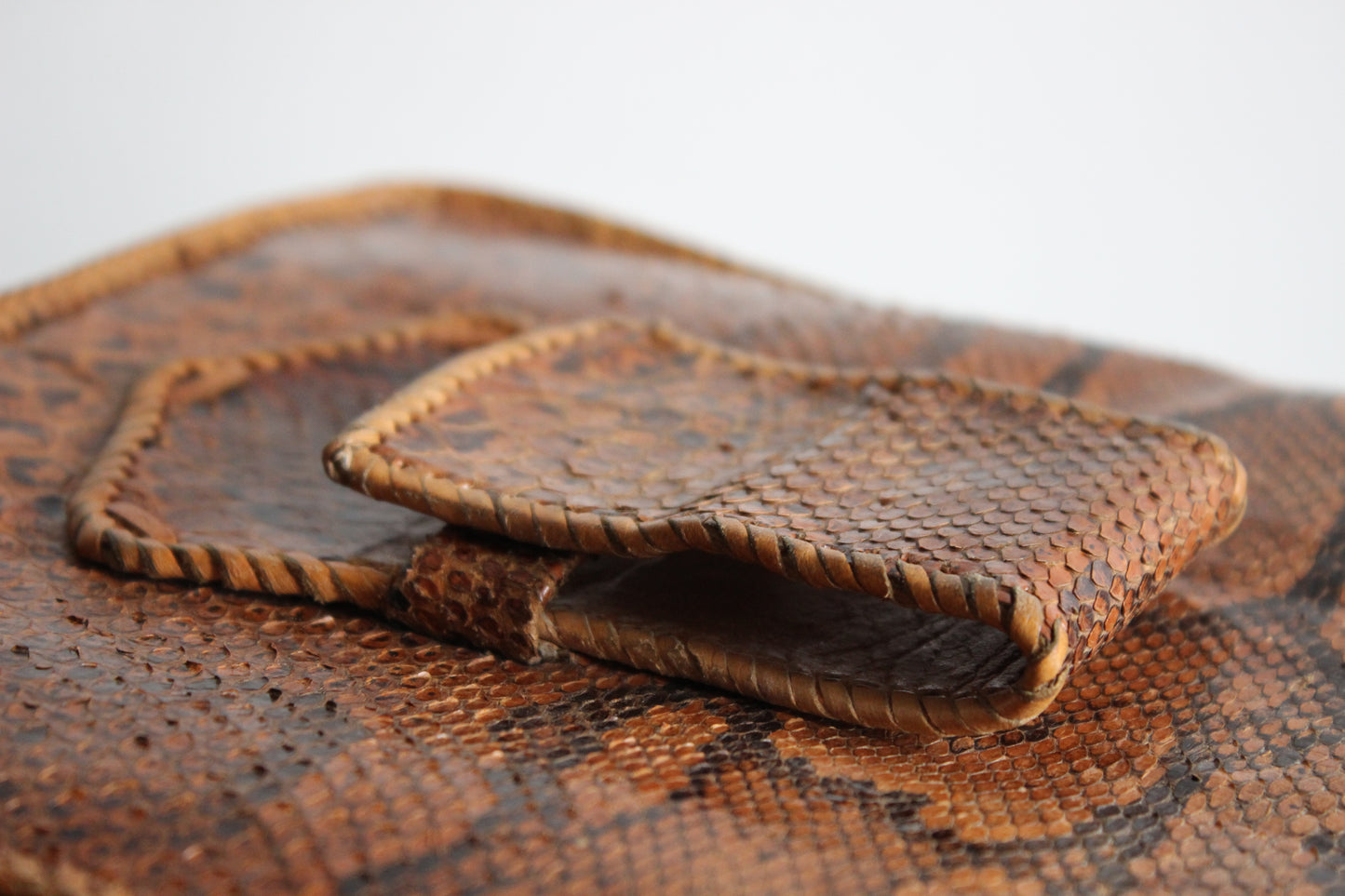 Carmen, 1970s genuine snakeskin bag