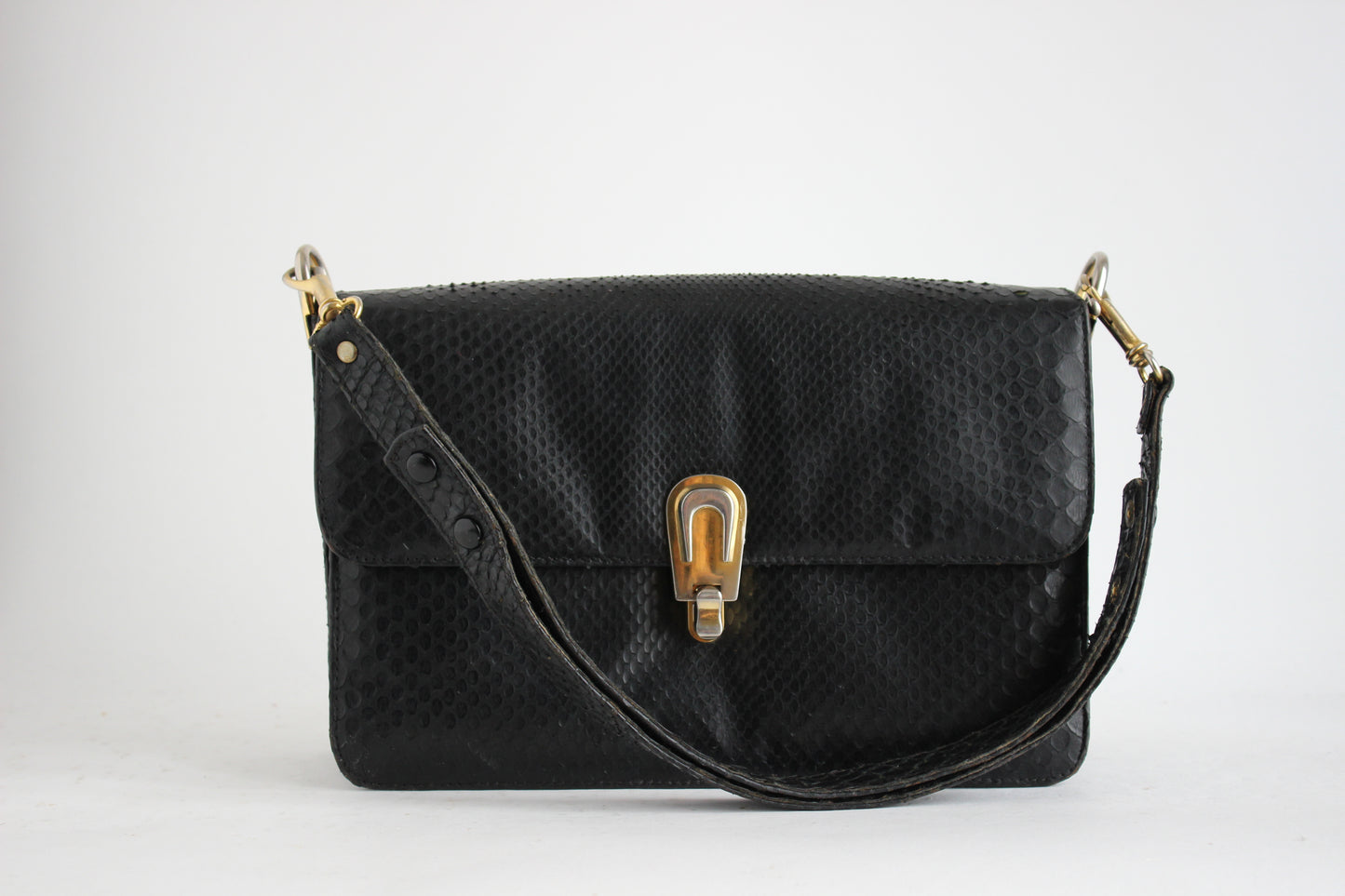 70s Snake-Skin Bag for All the Right Drama