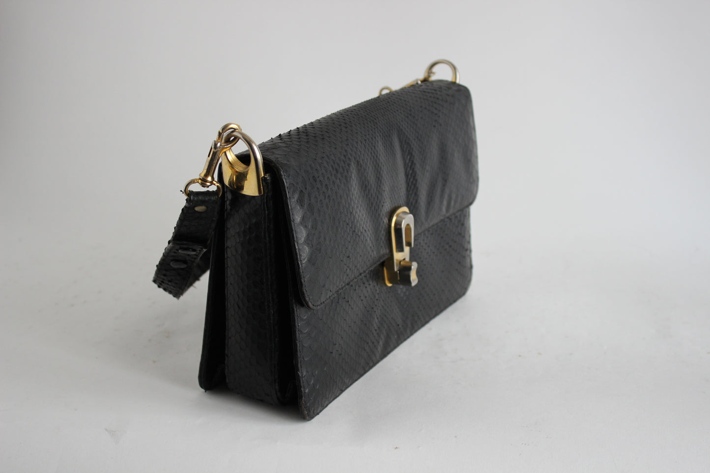 70s Snake-Skin Bag for All the Right Drama