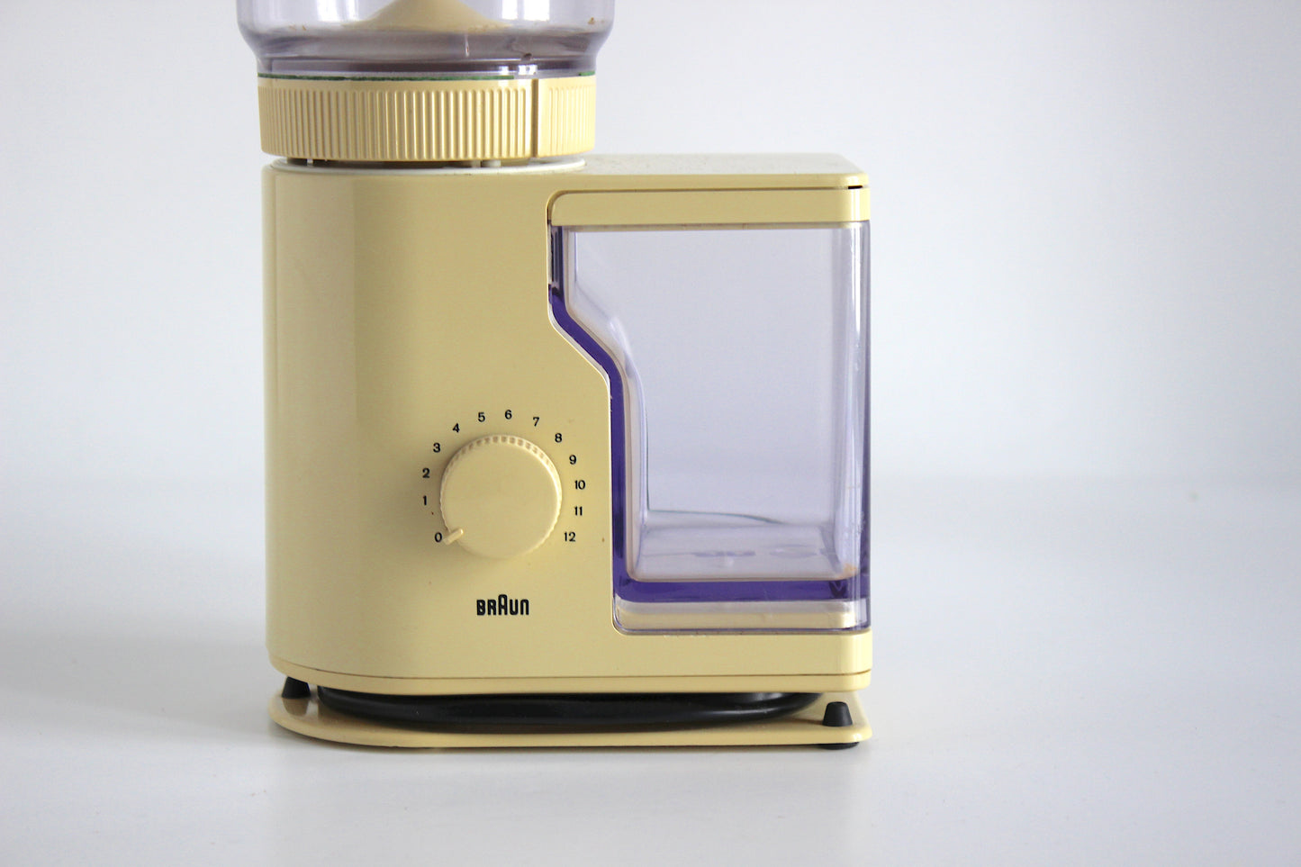 Braun Aromatic Coffee Grinder KMM 20. Type 4045. Reinhold Weiss and Hartwig Kahlcke. Germany 1979