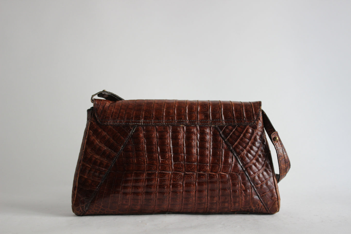 Vintage 1970s Leather Bag with Convertible Strap