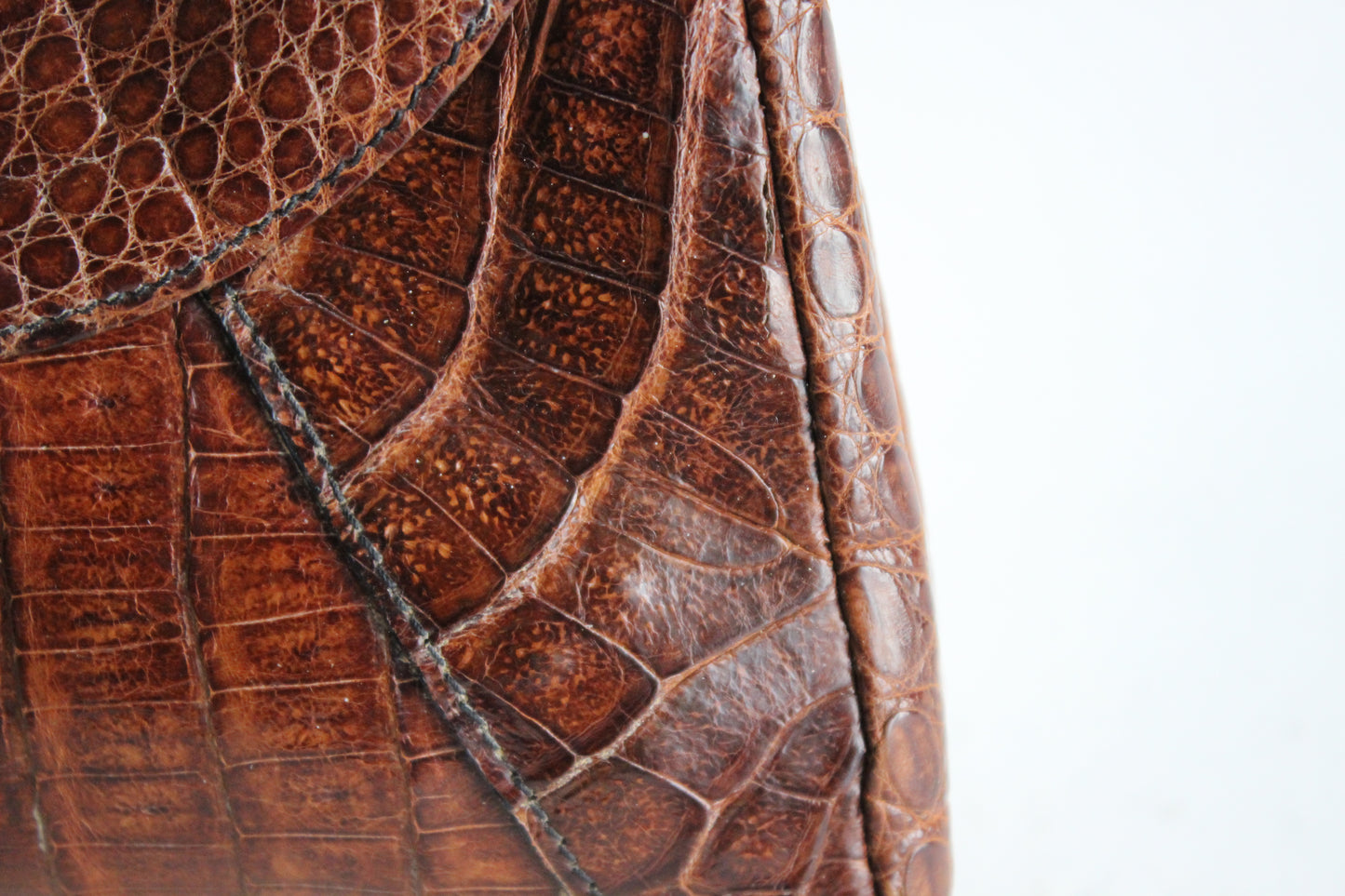 Vintage 1970s Leather Bag with Convertible Strap