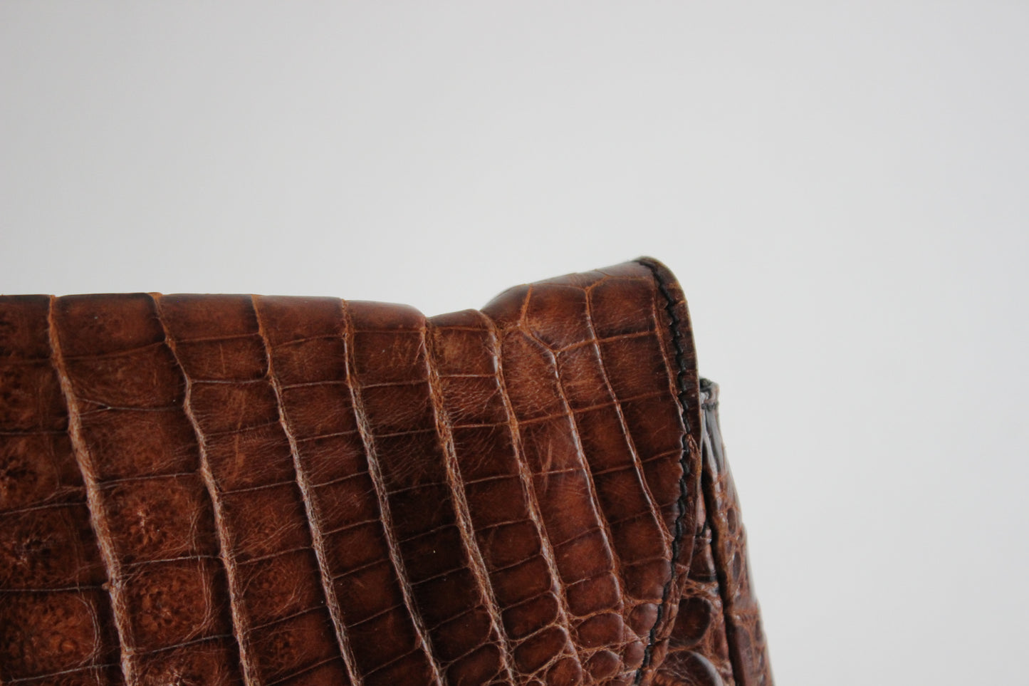 Vintage 1970s Leather Bag with Convertible Strap