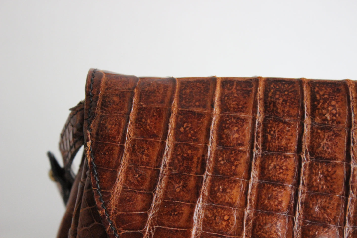 Vintage 1970s Leather Bag with Convertible Strap