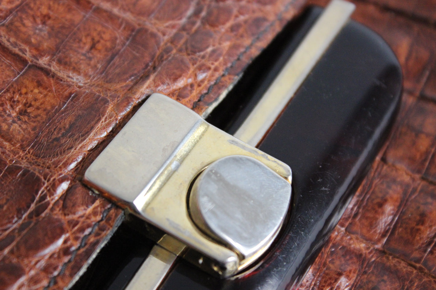 Vintage 1970s Leather Bag with Convertible Strap