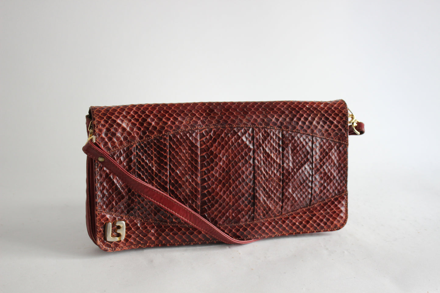 Vintage Dano Barolo Leather Shoulder Bag - 1980s