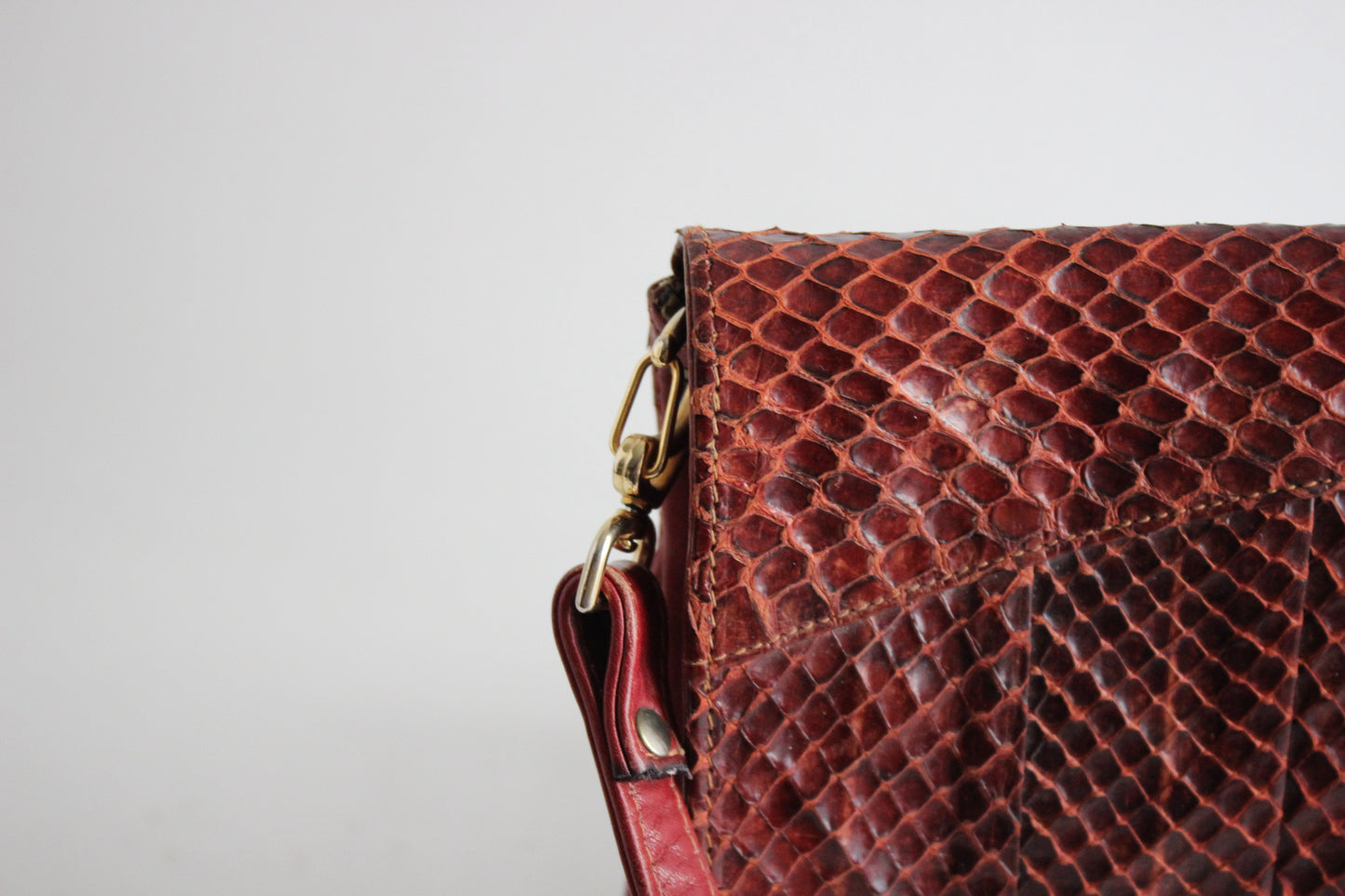 Vintage Dano Barolo Leather Shoulder Bag - 1980s
