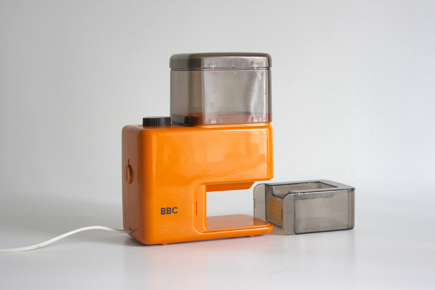 BBC Orange Electric Coffee Grinder. Germany 1970s.