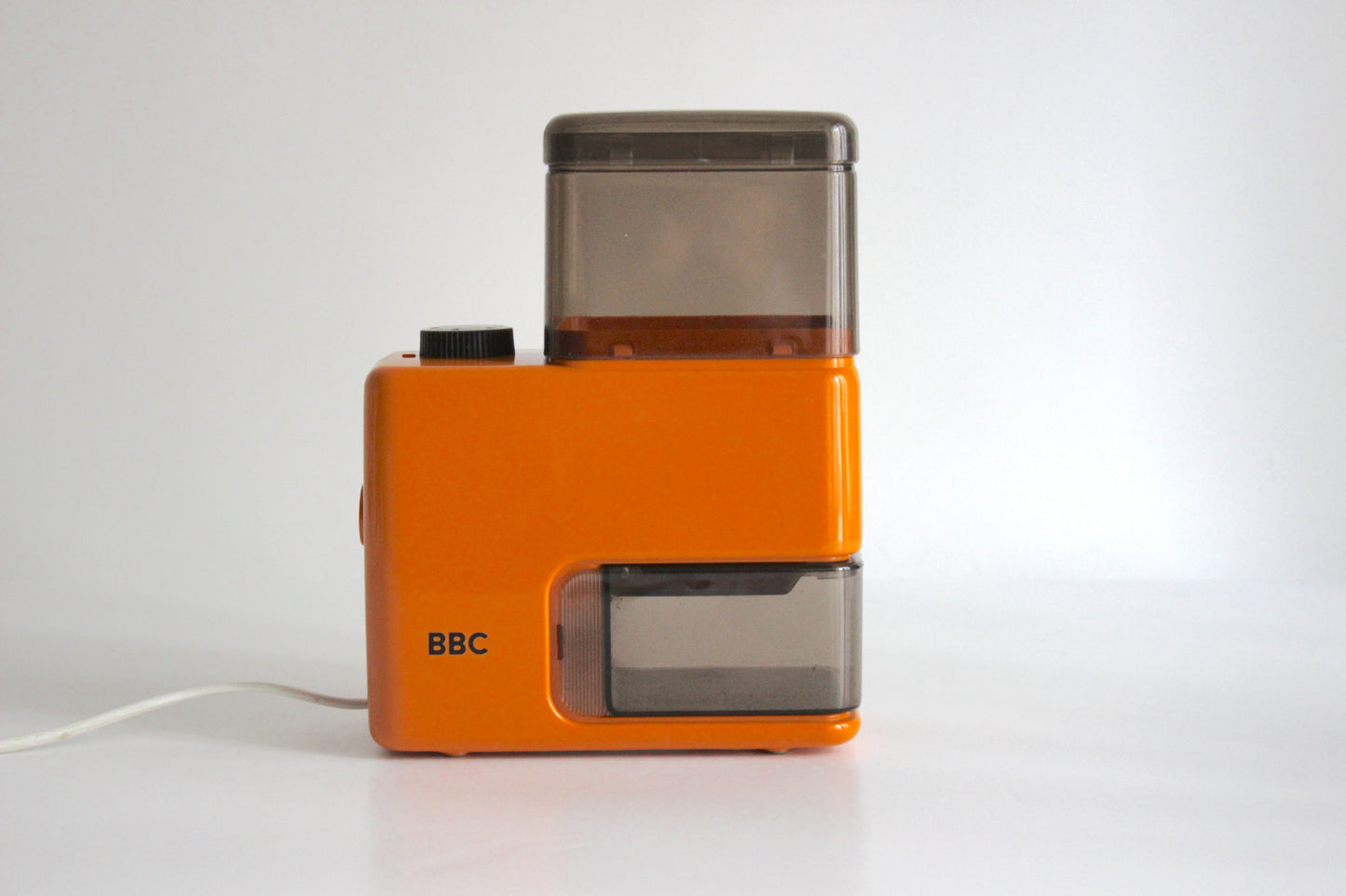 BBC Orange Electric Coffee Grinder. Germany 1970s.