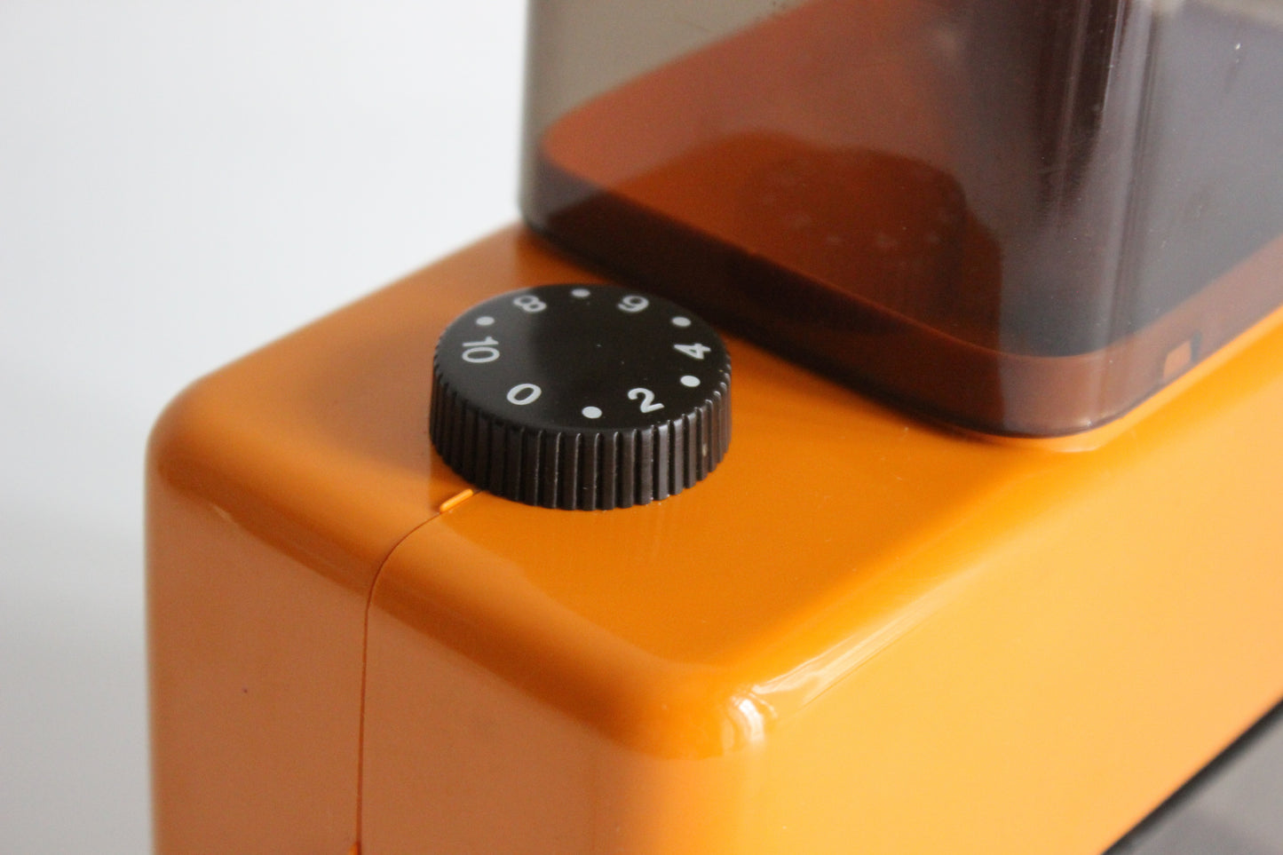 BBC Orange Electric Coffee Grinder. Germany 1970s.