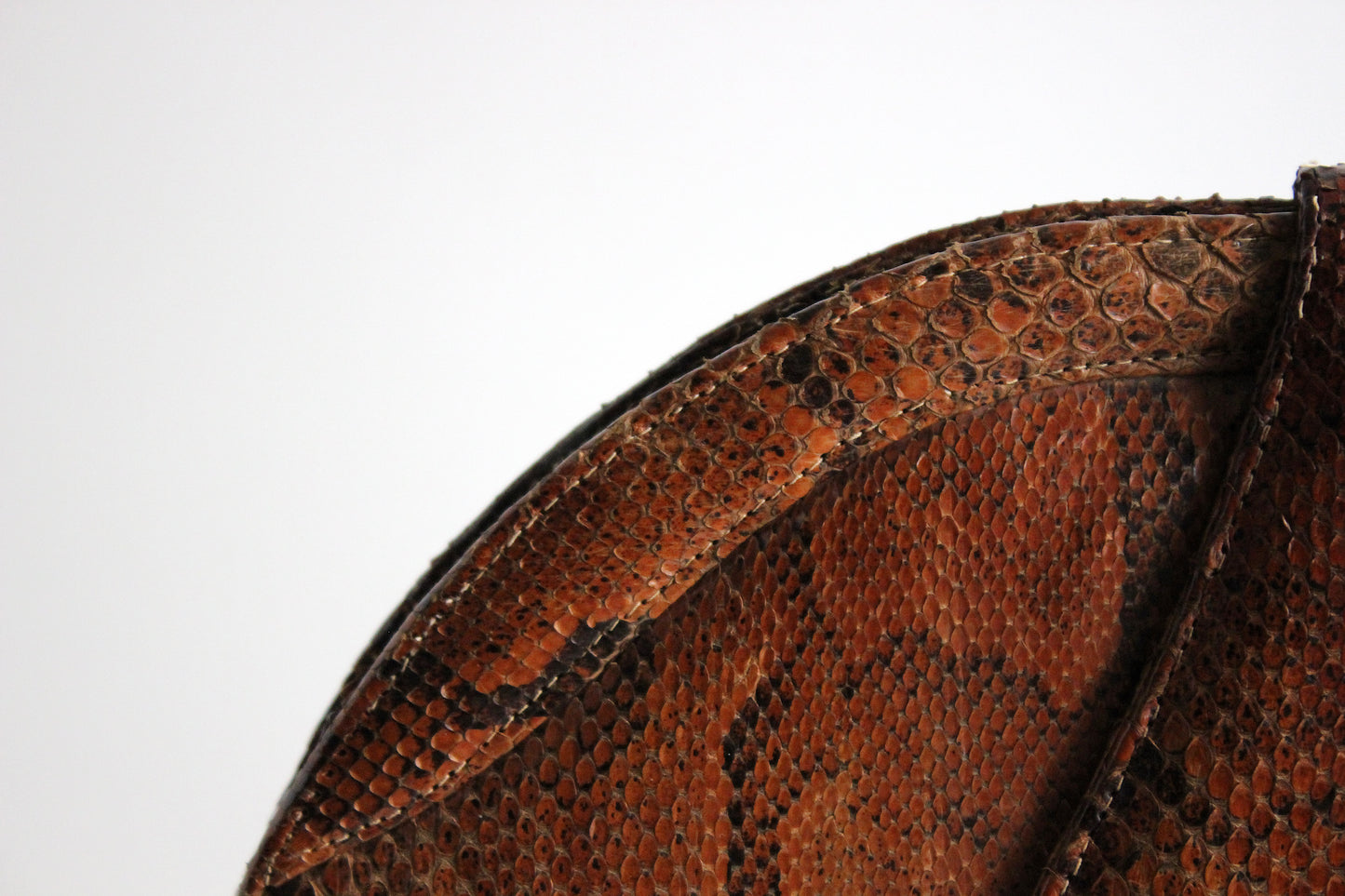 Vintage Snake Skin Handbag – “Elvira” – 70s Glam, Silver Details, Shoulder Bag & Clutch