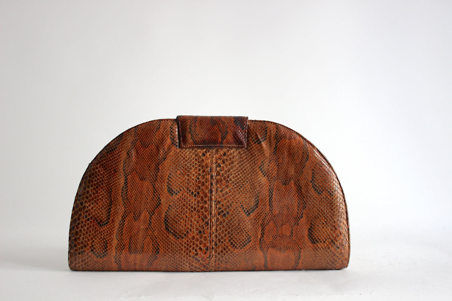 Vintage Snake Skin Handbag – “Elvira” – 70s Glam, Silver Details, Shoulder Bag & Clutch