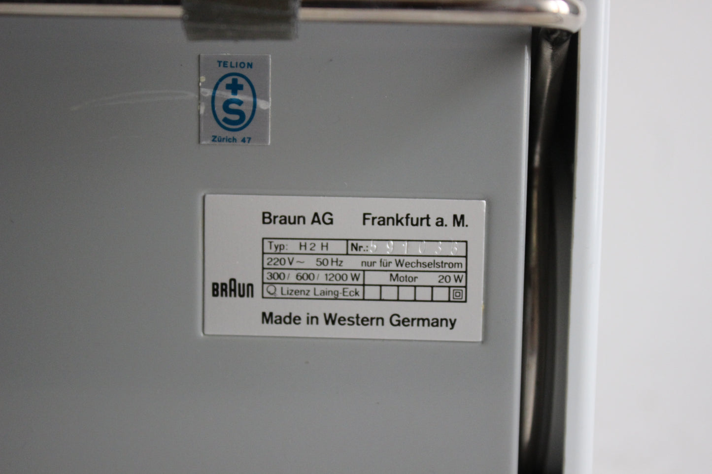 Braun H2U Heater by Reinhold Weiss. Germany 60s, Dieter Rams
