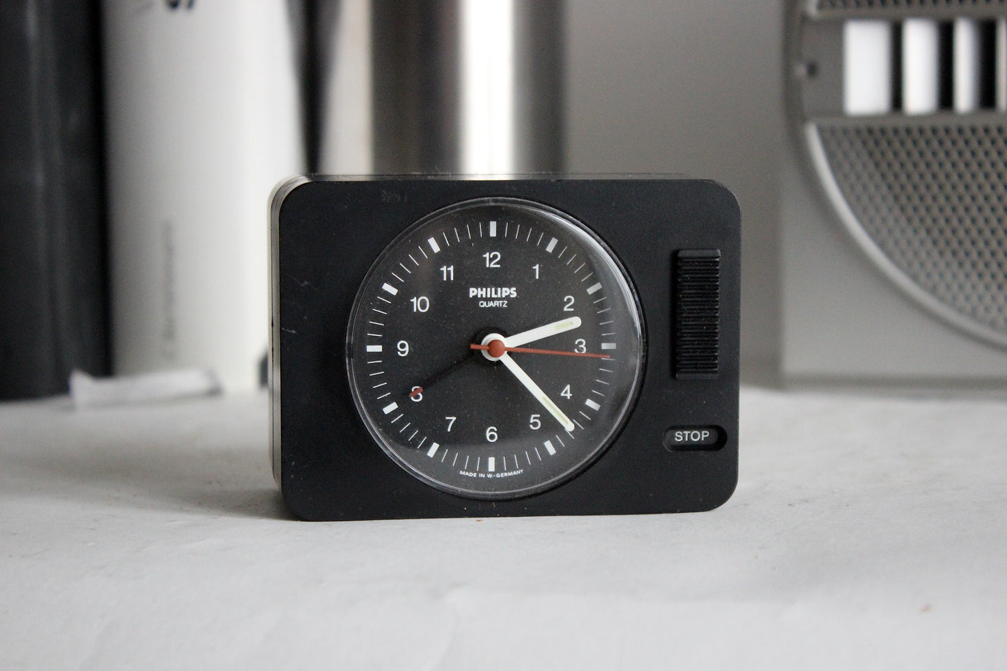 Vintage Philips Quartz Alarm Clock - Germany 80s