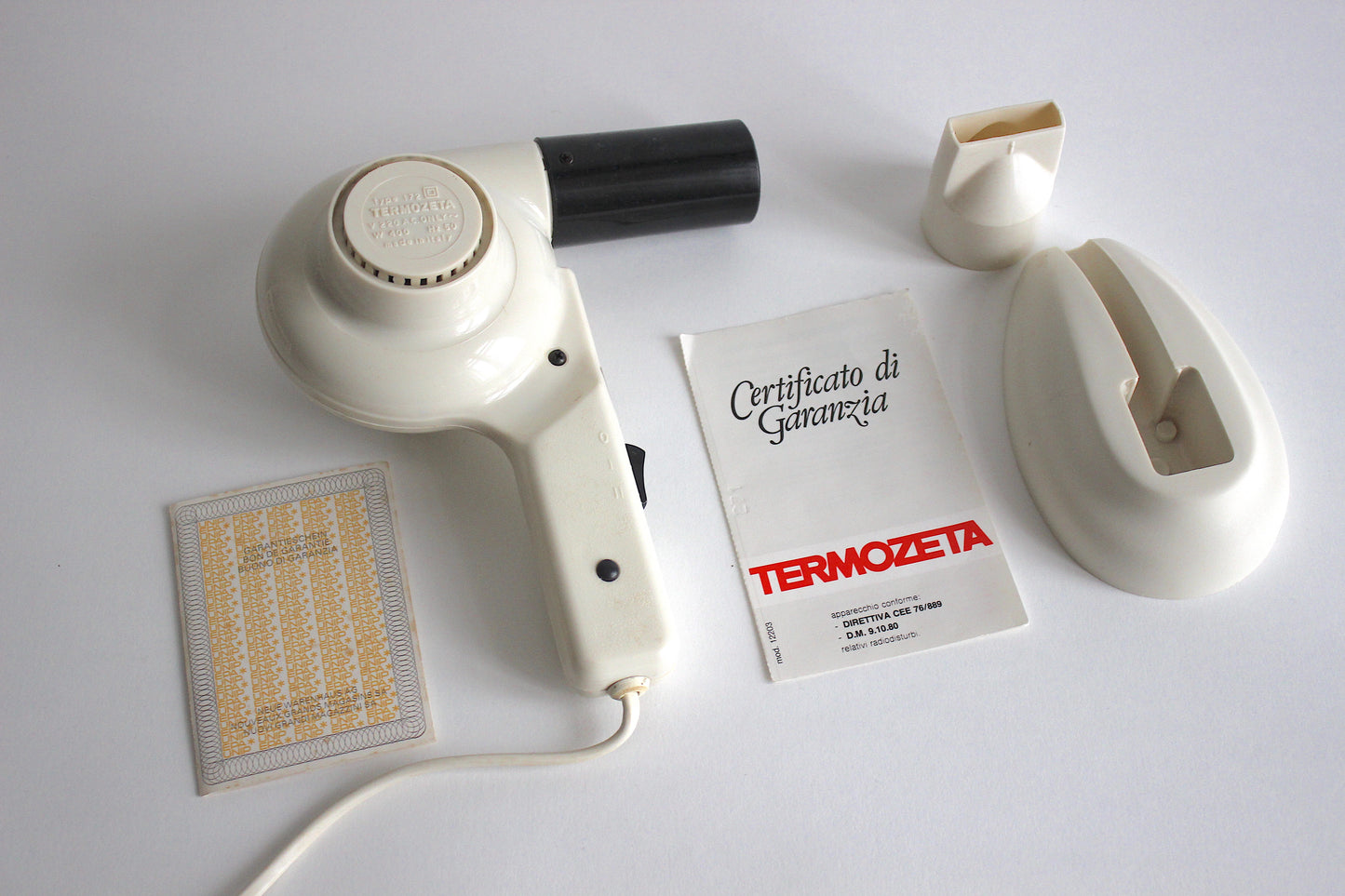 1980s Termozeta HZ 50 Hair Dryer - Italian Desig