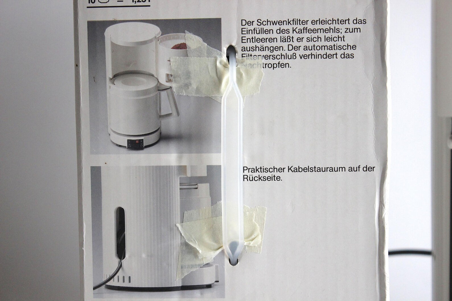 BRAUN Aromaster KF 26 Filter coffee maker. Hartwig Kahlcke, Germany 1989.