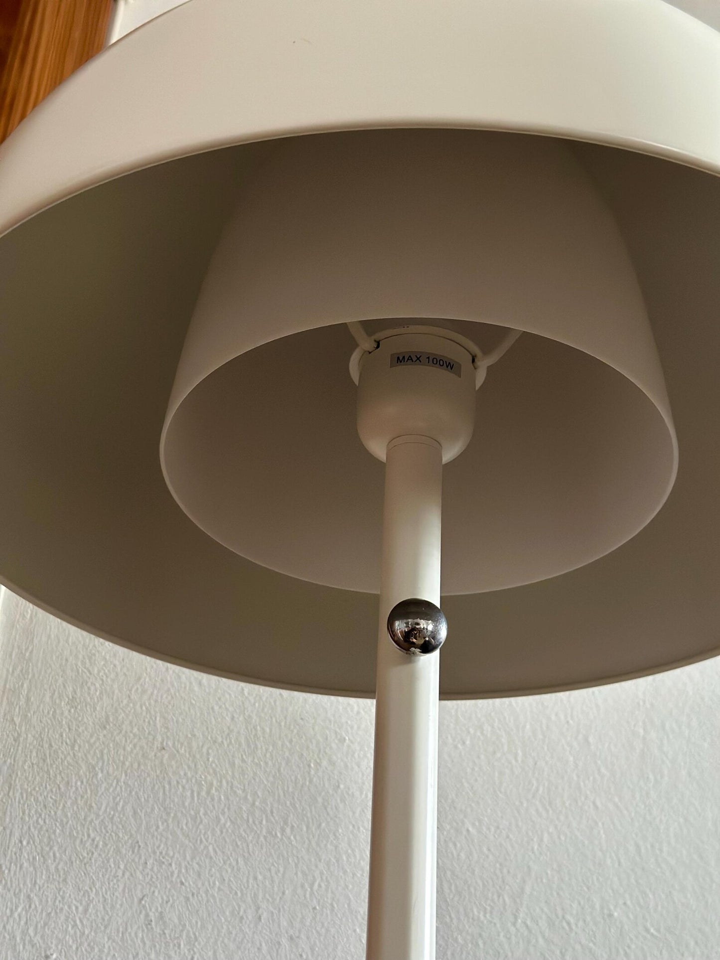 IKEA 365+ Brasa white mushroom table lamp, XXL (74 cm), discontinued swedish design