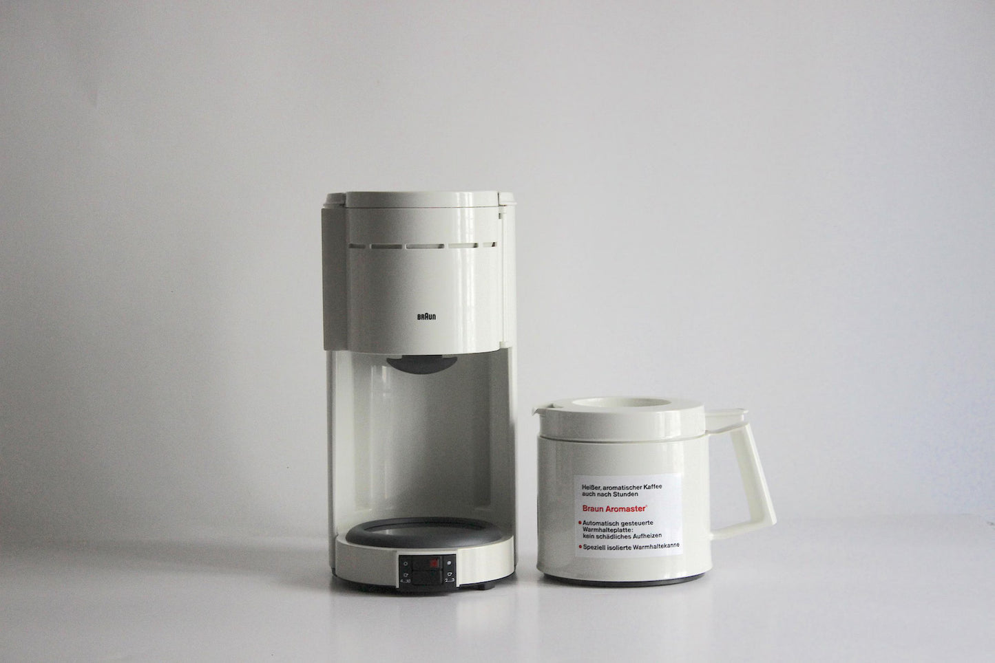 BRAUN Aromaster KF 26 Filter coffee maker. Hartwig Kahlcke, Germany 1989.