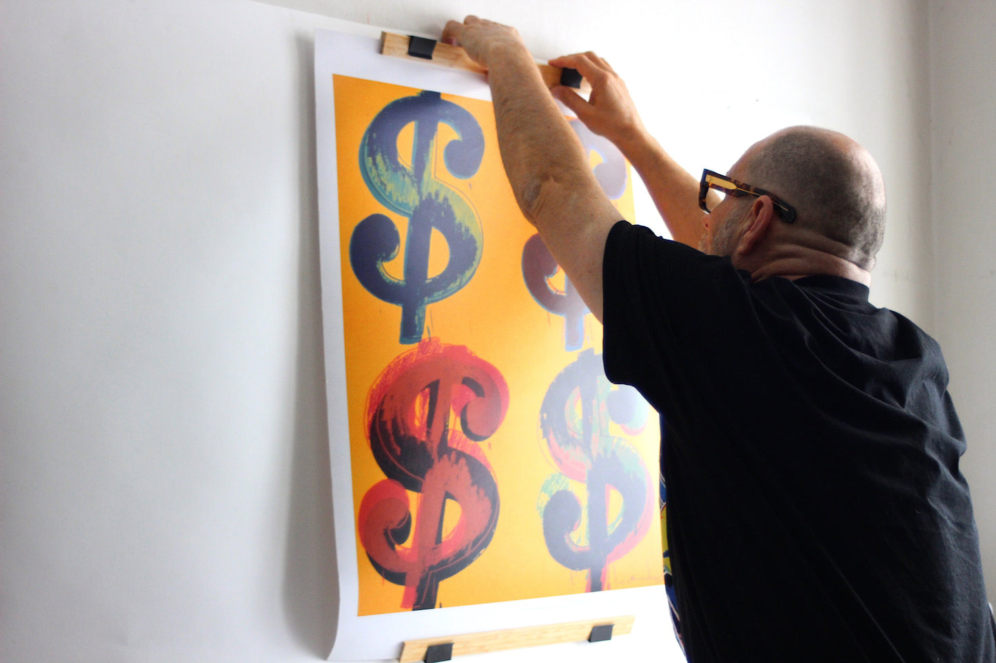 Vintage Andy Warhol 'Dollar' (Four) Poster - Authorized Edition, 1982 Original Artwork