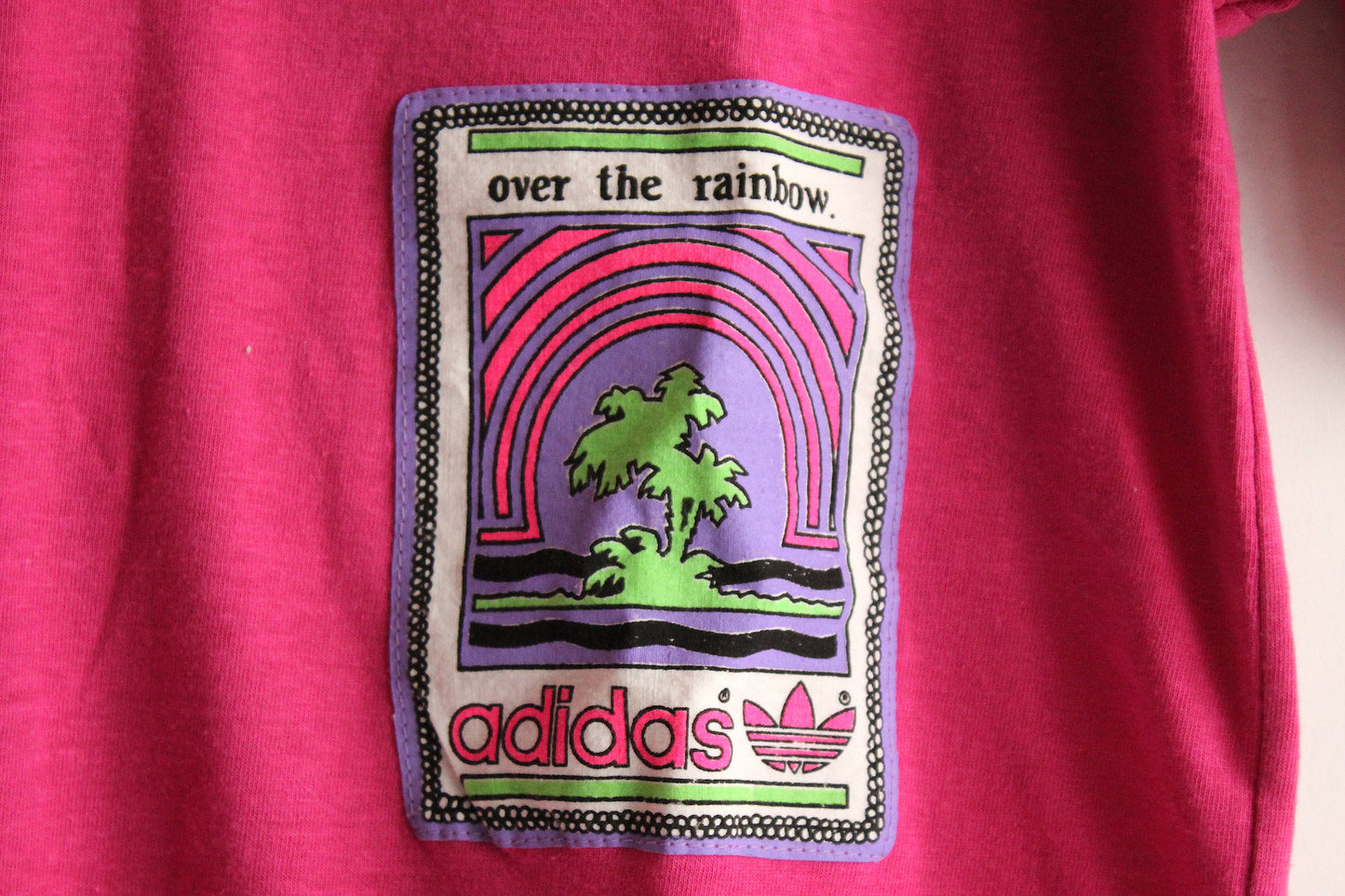 Authentic '80s Adidas Polo from Ibiza: Unworn Pink Vintage