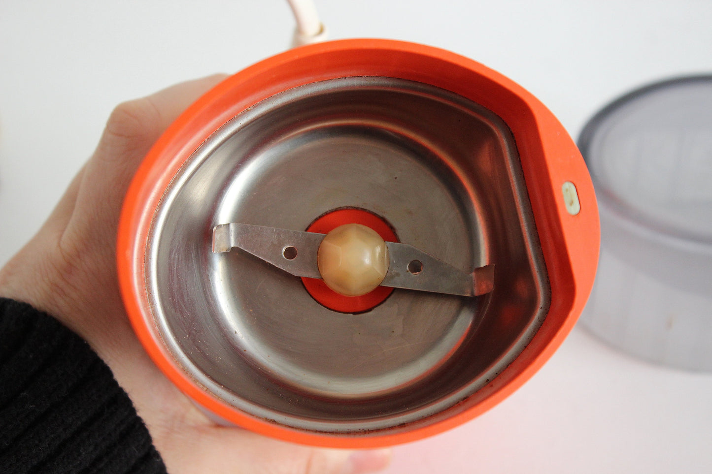 Vintage Krups KM 75 type 203 Orange Coffee Grinder