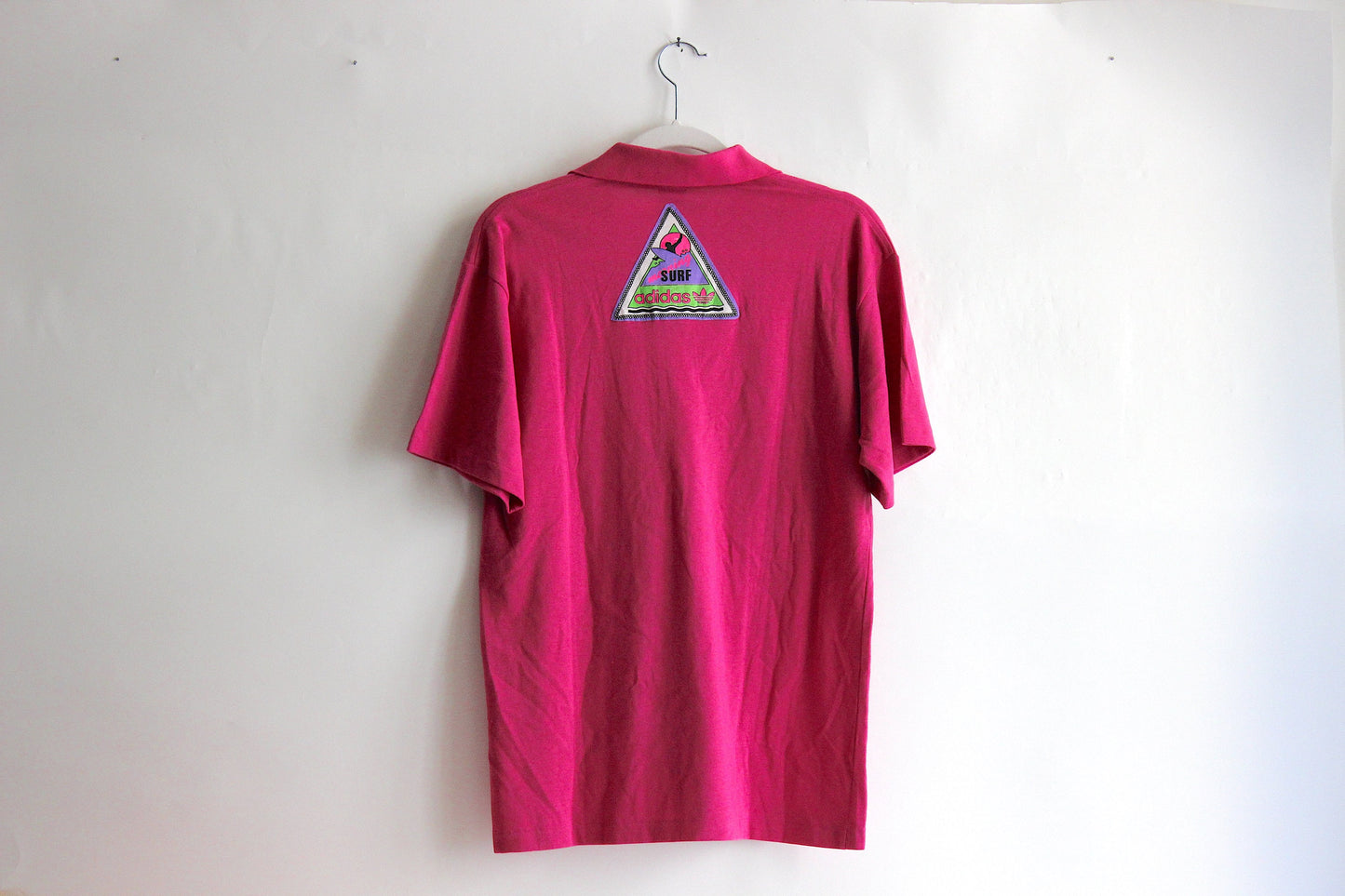 Authentic '80s Adidas Polo from Ibiza: Unworn Pink Vintage