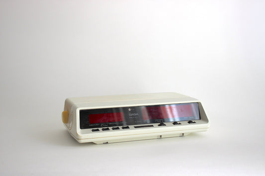 Vintage Saba Ultra Clock T Electronic Alarm Clock - Classic 70s Digital Clock