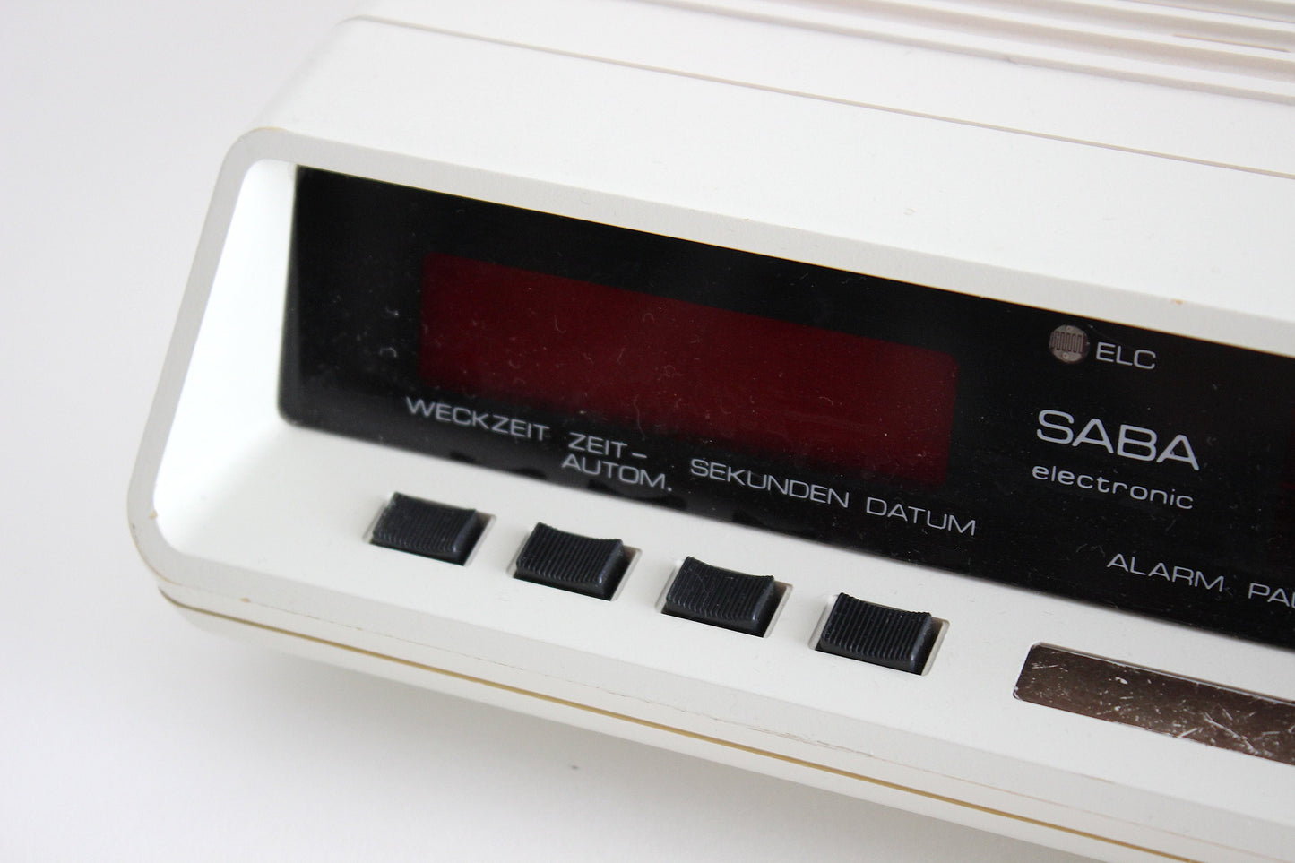 Vintage Saba Ultra Clock T Electronic Alarm Clock - Classic 70s Digital Clock