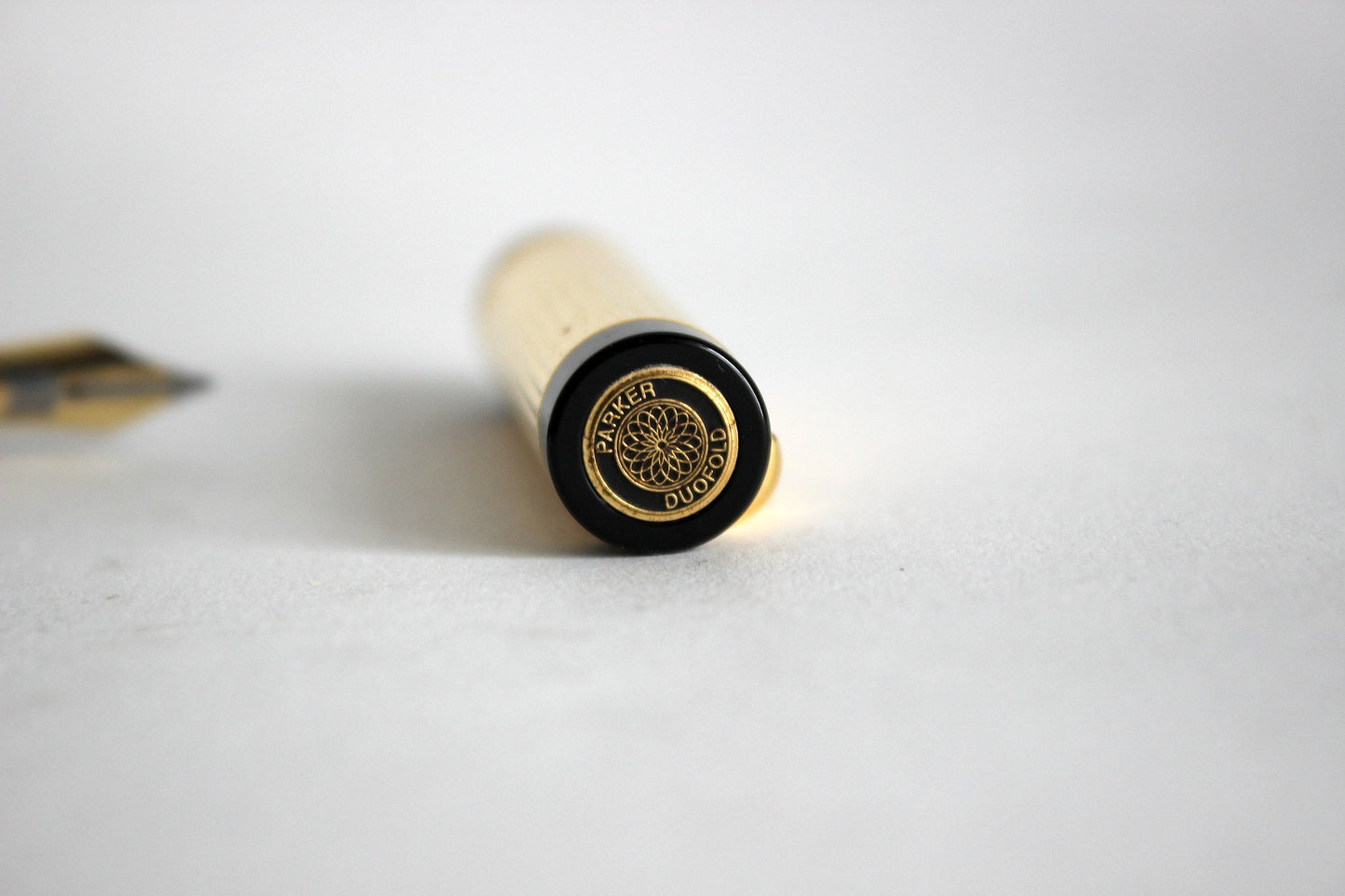 1990s Parker Duofold Centennial Gold Fountain Pen
