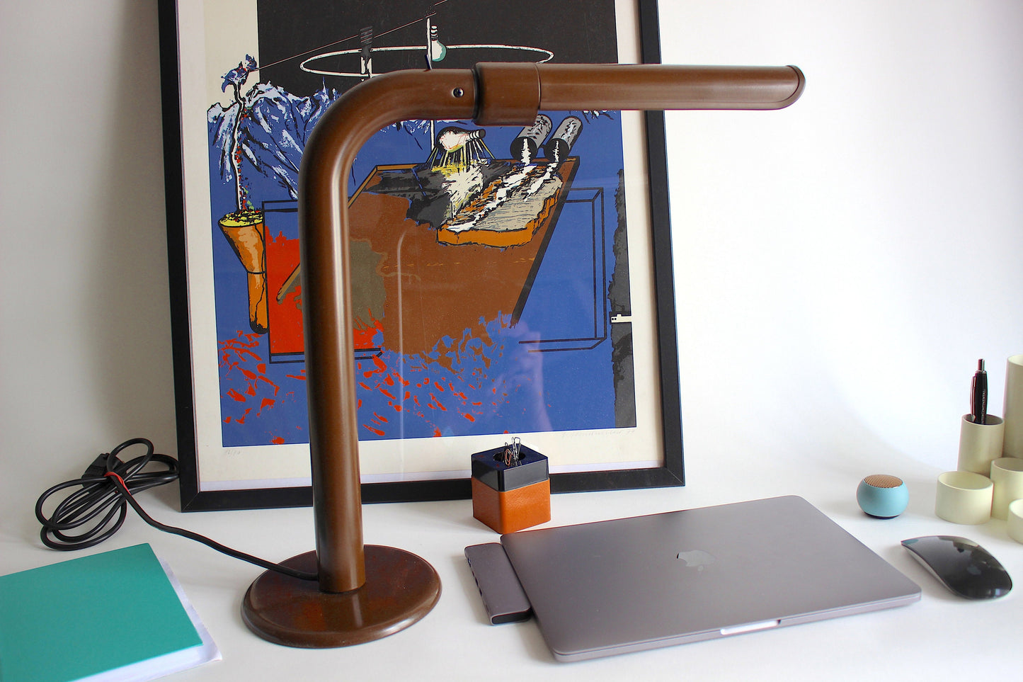 Vintage Philips Architect Desk Lamp. Top Light 193.7060-64. Germany 1970s