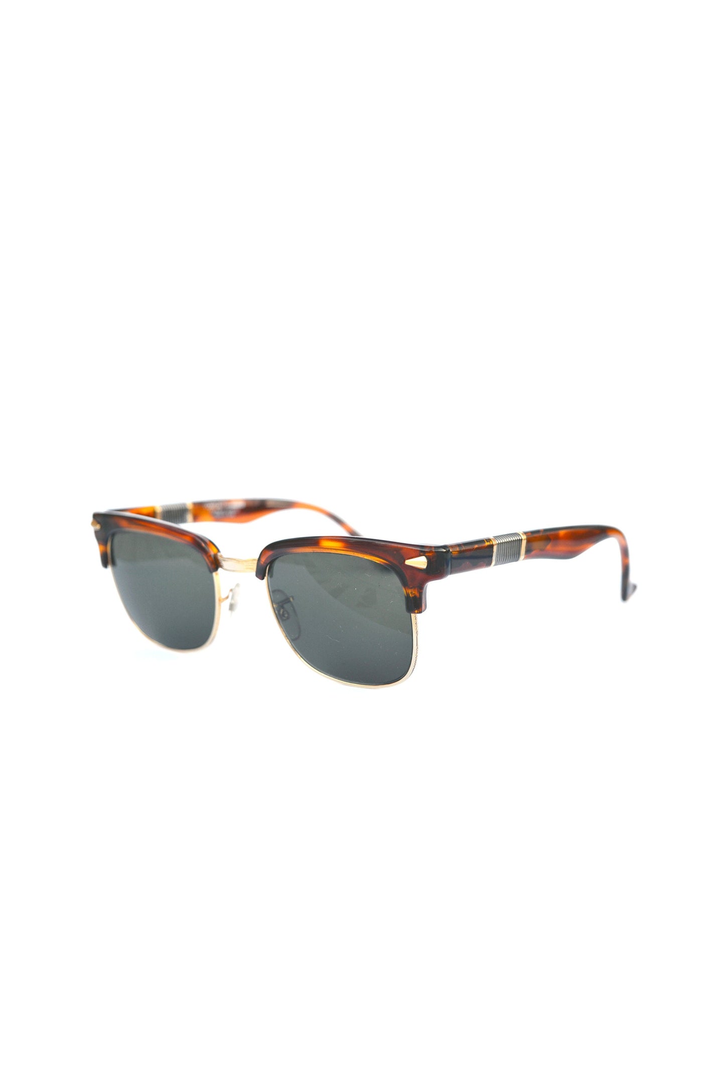 MIRAGE COMFORT ITALY Brown Havana 80s Wayfarer Vintage Sunglasses. Refurbished