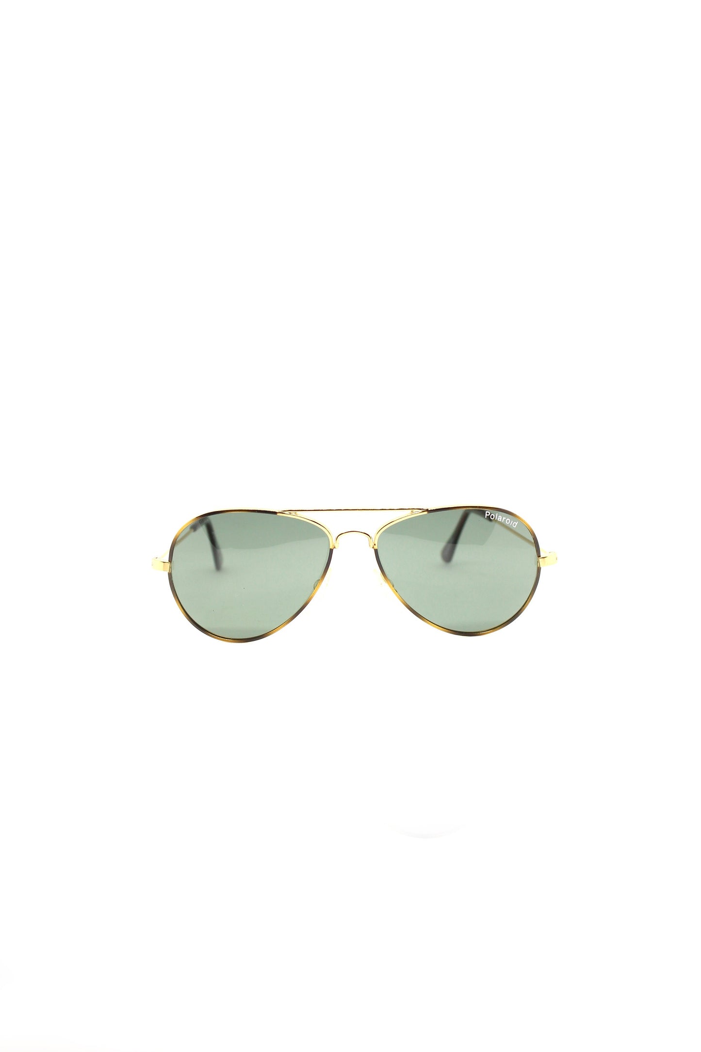 POLAROID 90s Gold Metal aviator Vintage New Old Stock sunglasses. Never worn
