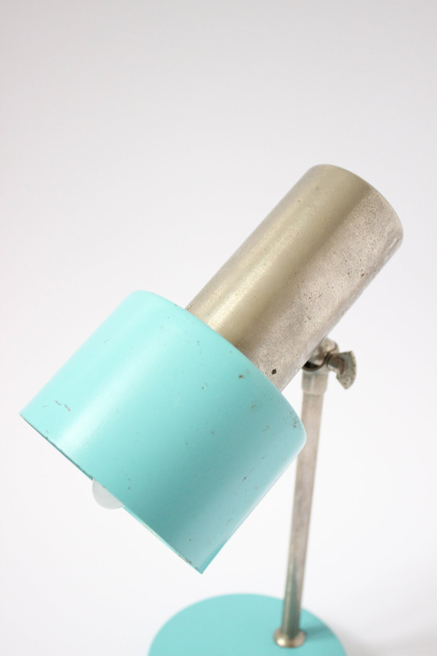 Vintage Blue Table Lamp - 60s Space Age