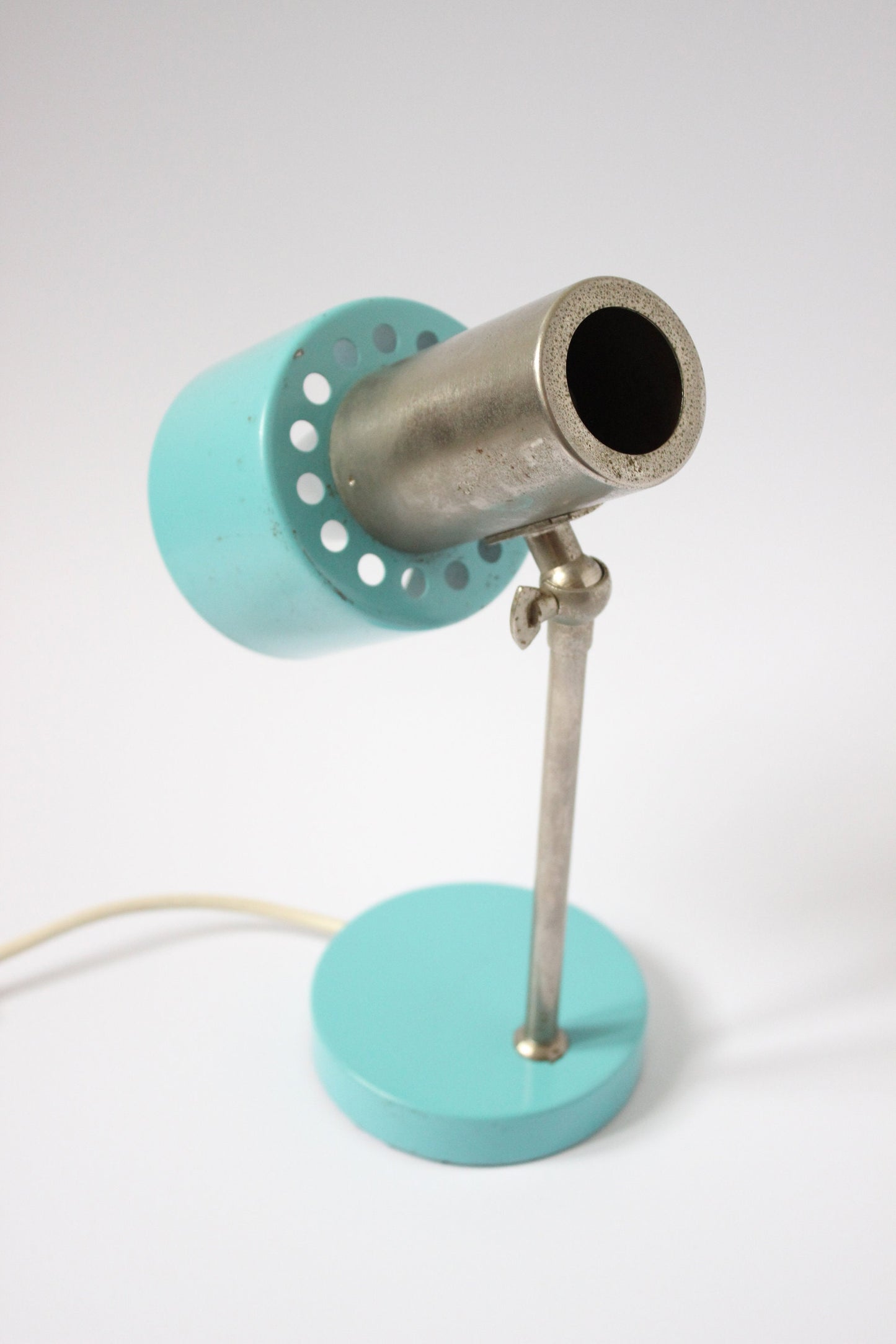 Vintage Blue Table Lamp - 60s Space Age