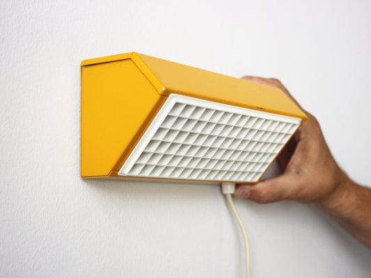 Ikea Sweden 80s wall lamp. Orange/Yellow Mod. V204