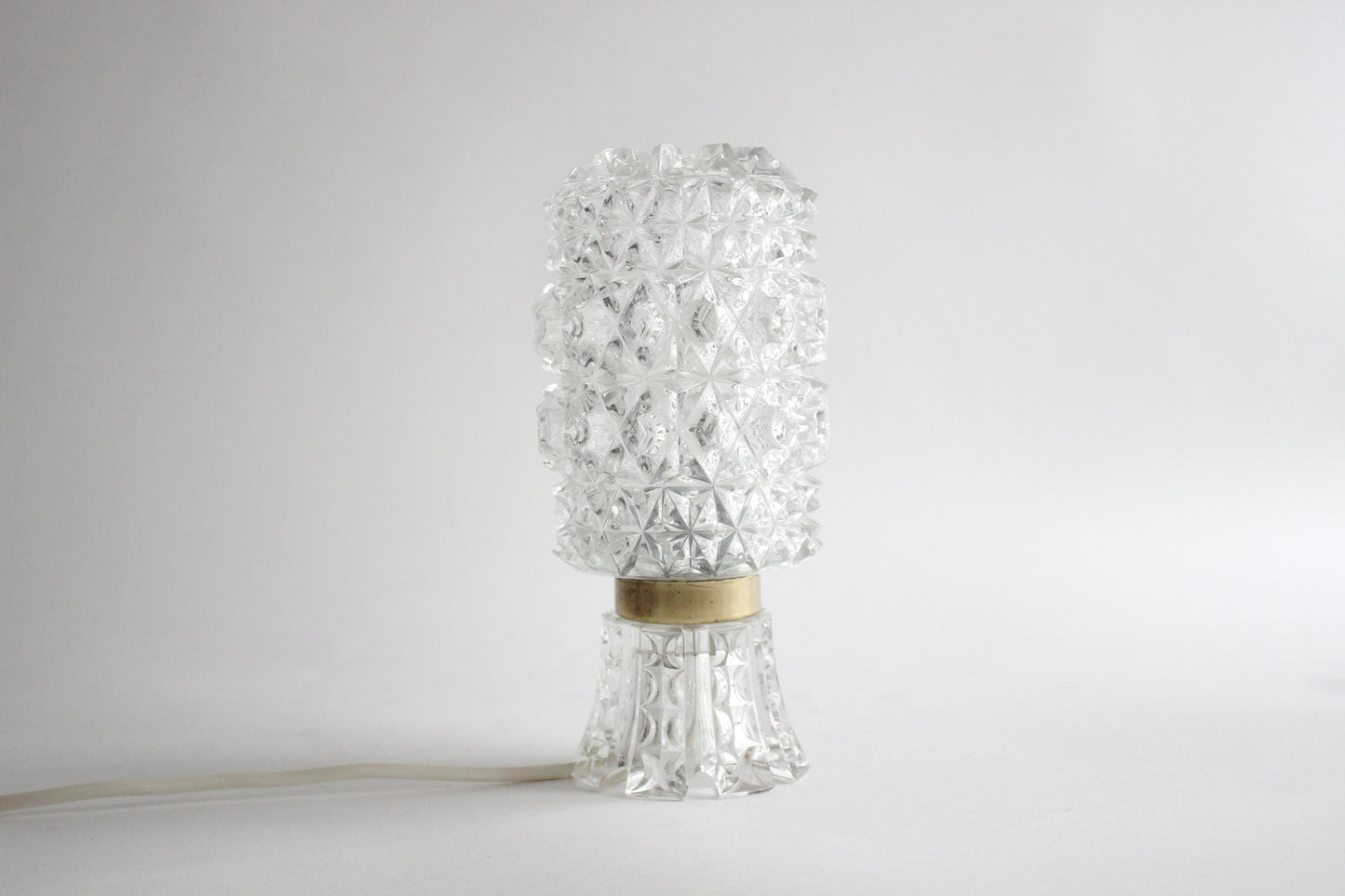 Hillebrand Pineapple 50s glass bedside lamp Mid century design