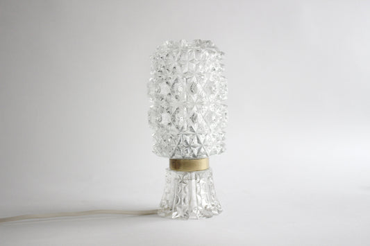 Hillebrand Pineapple 50s glass bedside lamp Mid century design