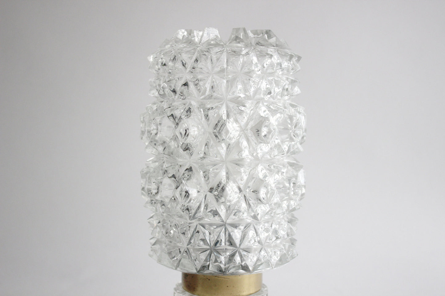 Hillebrand Pineapple 50s glass bedside lamp Mid century design